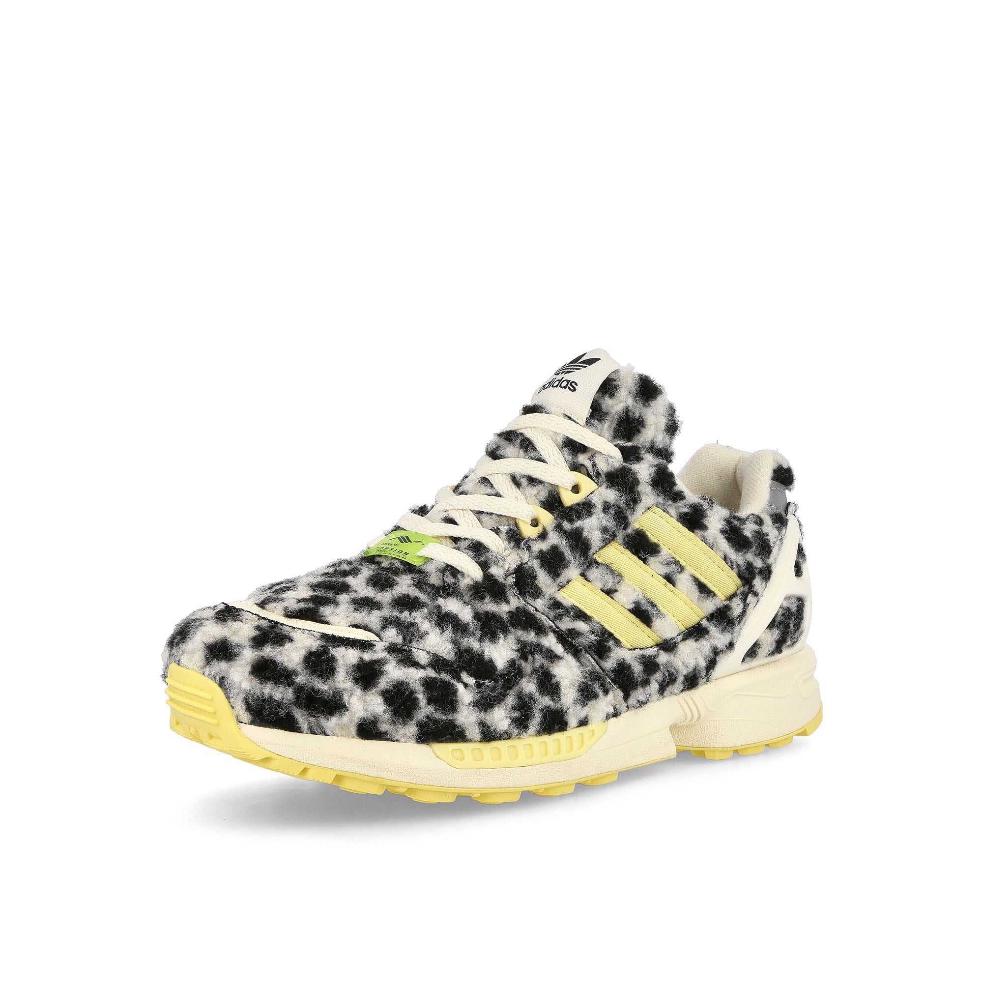 adidas ZX 8020 Off White-Almost Yellow-Core Black Low Top Sneakers Close Up | Overkill