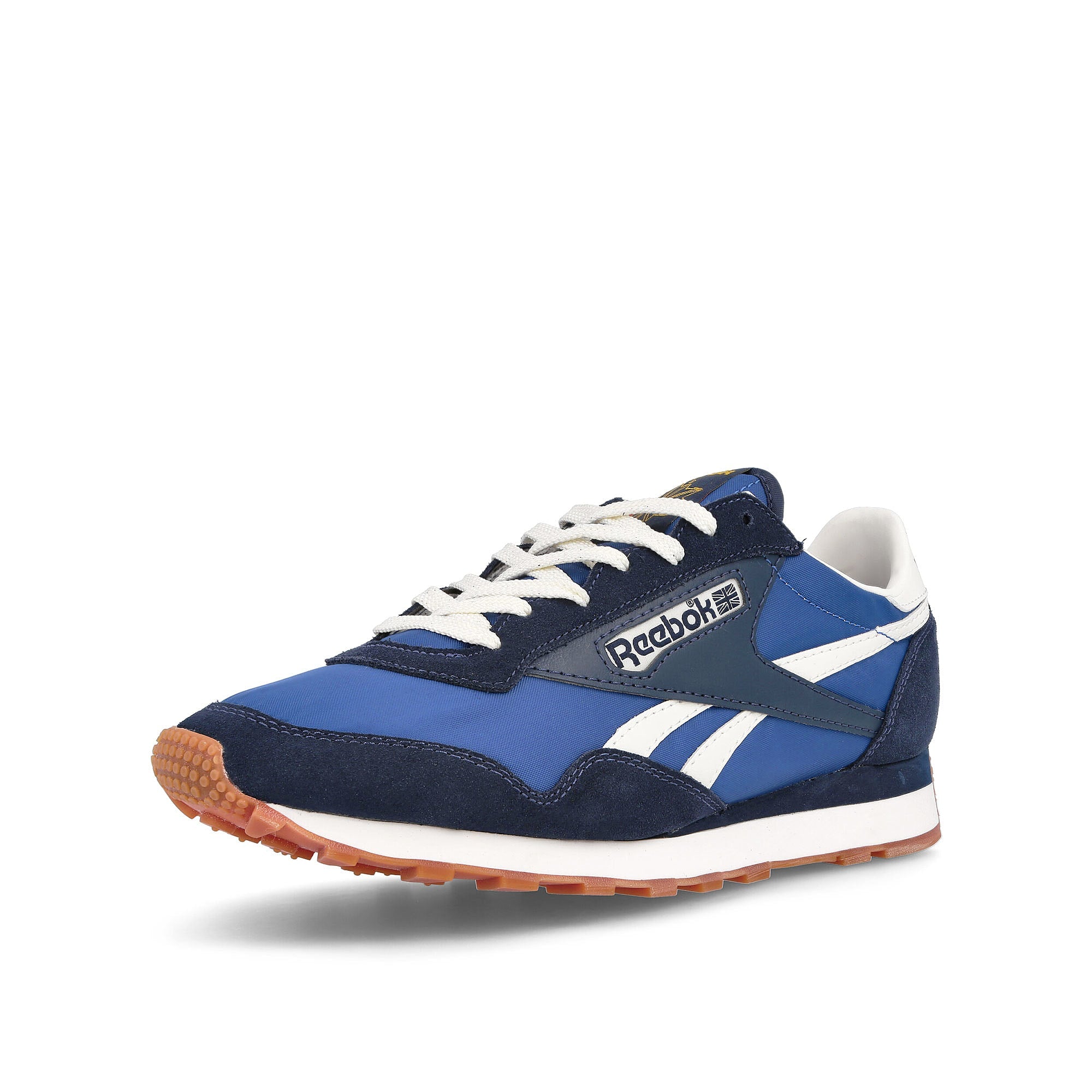 Reebok aztec ii Classic Cobalt-Vector Navy-Classic White Sneakers Close Up | Overkill