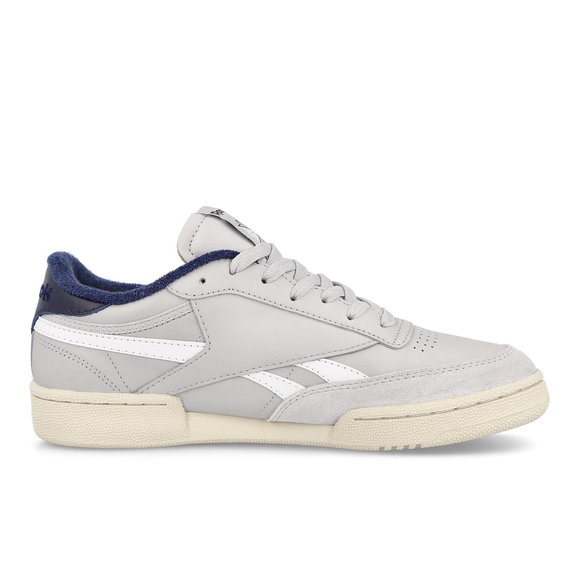 Reebok club c revenge Pure Grey 2-Vector Navy-Alabaster Sneakers Silhouette | Overkill