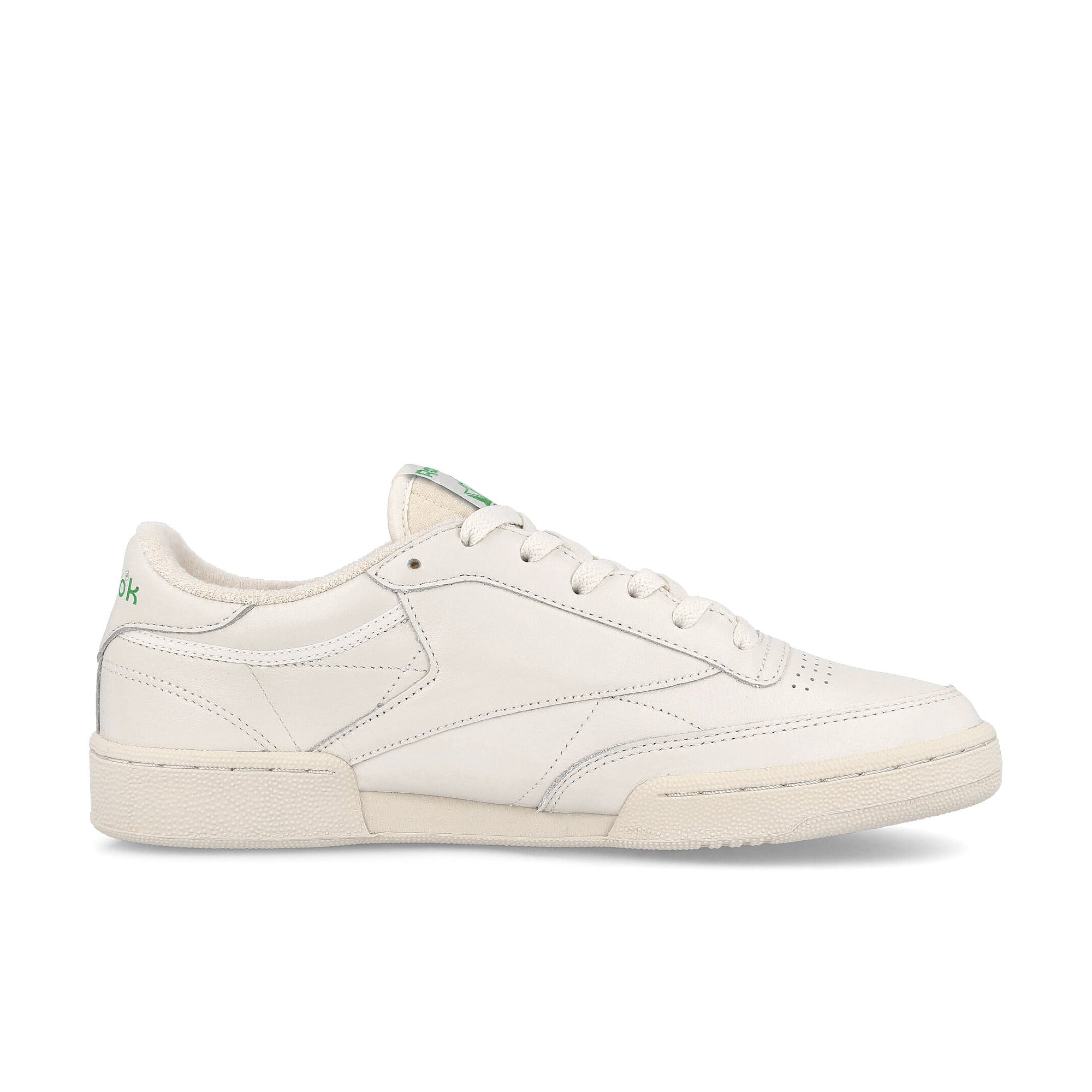 Reebok Wmns Club C 85 Vintage Chalk / Alabaster / Glen Green Low Top Sneakers Silhouette | Overkill