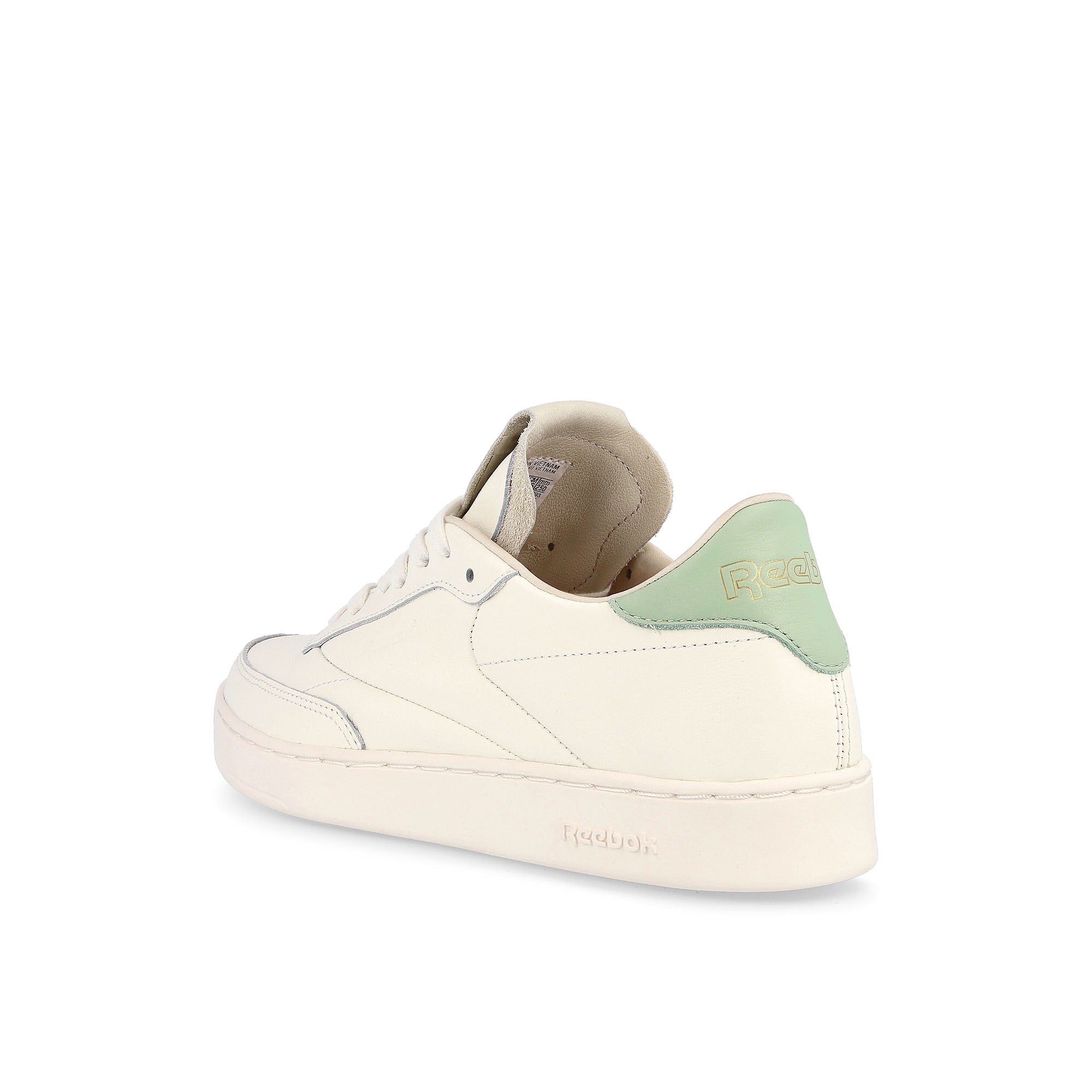 Reebok wmns club c clean Chalk / Chalk / Light Sage Close-up | Overkill