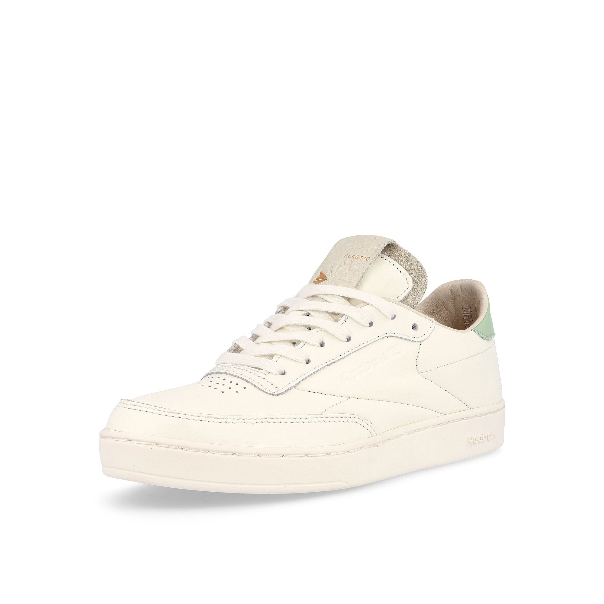 Reebok wmns club c clean Chalk / Chalk / Light Sage Detailfoto | Overkill