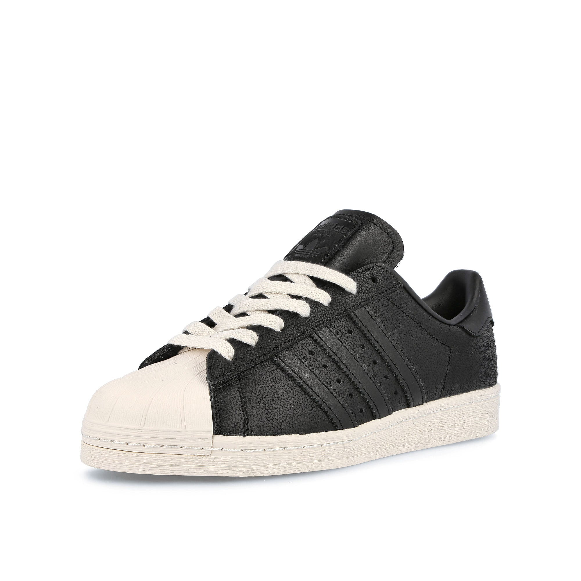 adidas superstar 82 Core Black-Core Black-Chalk White Sneakers Close Up | Overkill