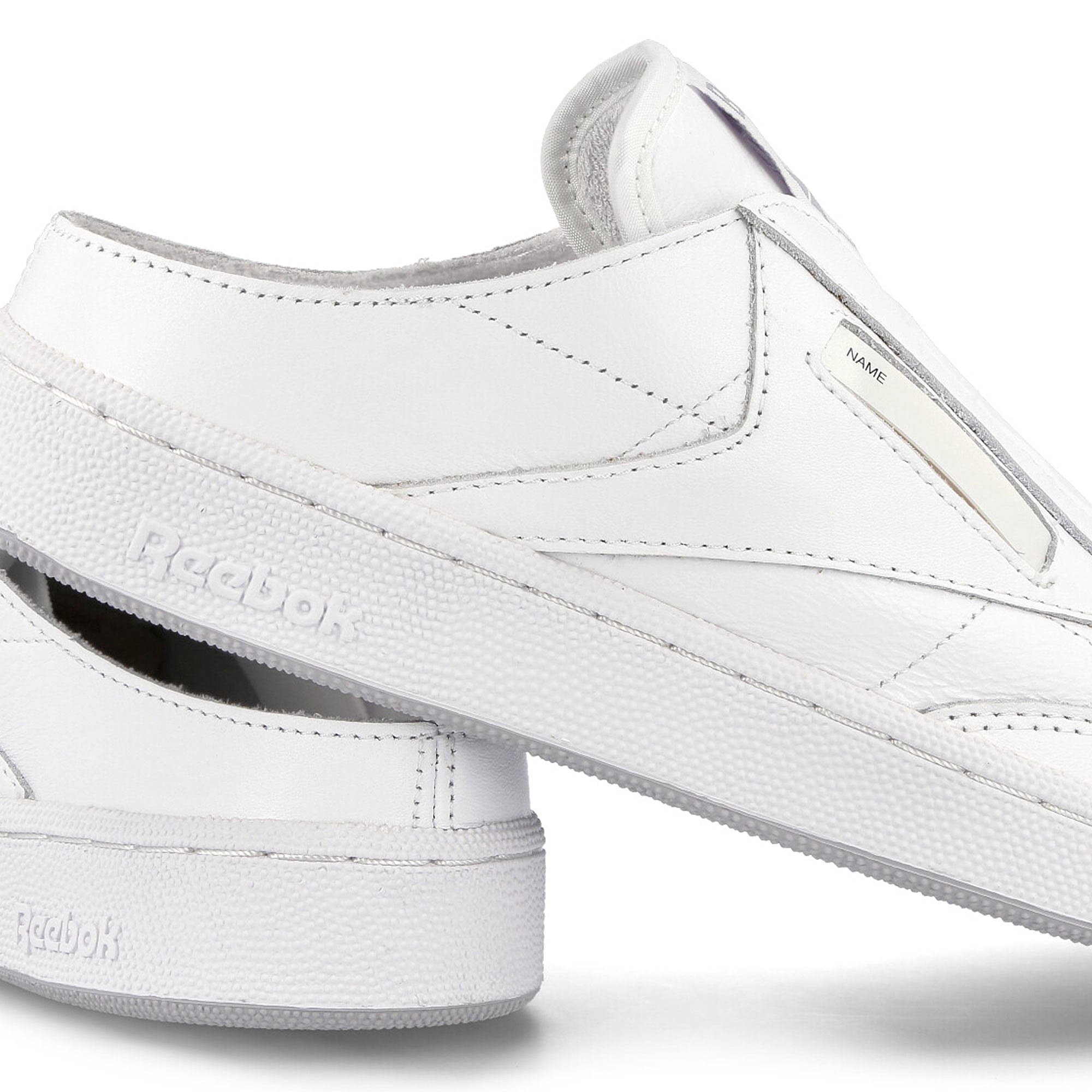 Reebok club c laceless mule Footwear White-Footwear White-Cold Grey 2 Slides, Sandals & Slippers Detailfoto | Overkill