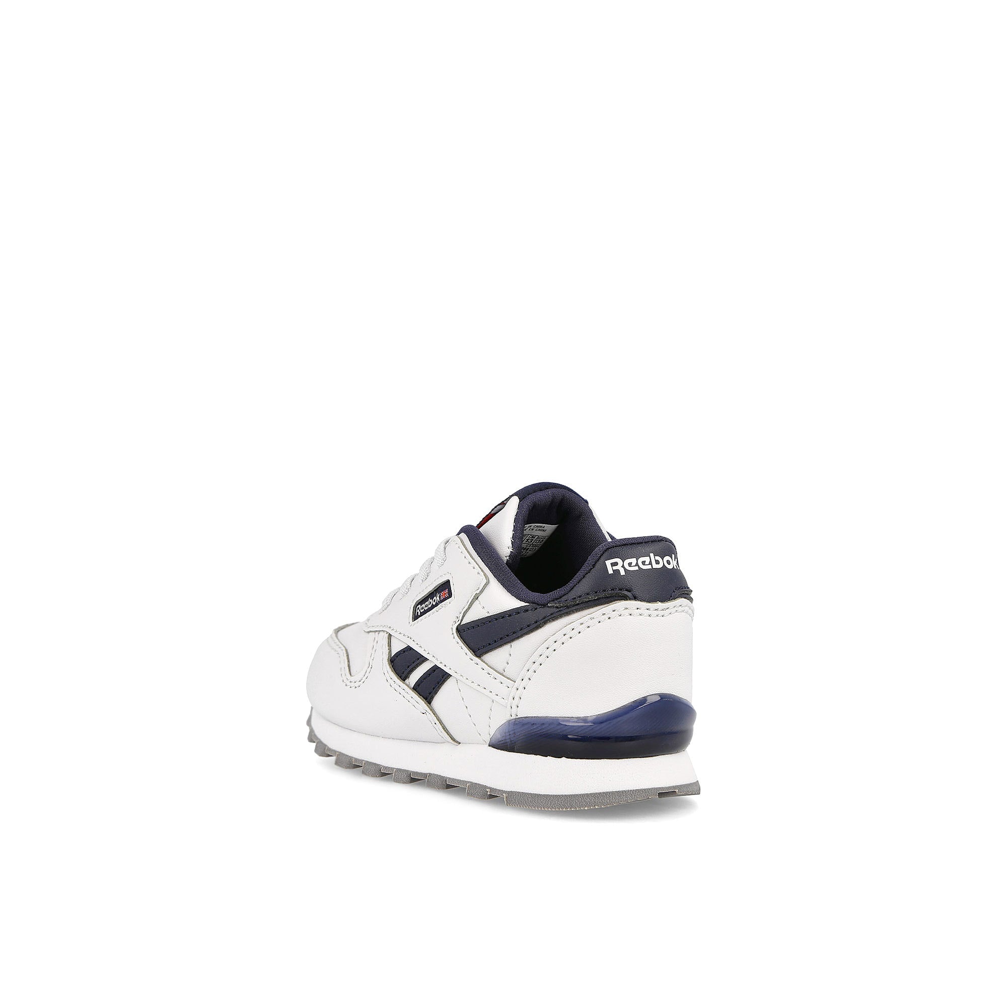 Reebok classic leather step n flash infants Footwear White / Footwear White / Vector Navy Low Top Sneakers Material | Overkill