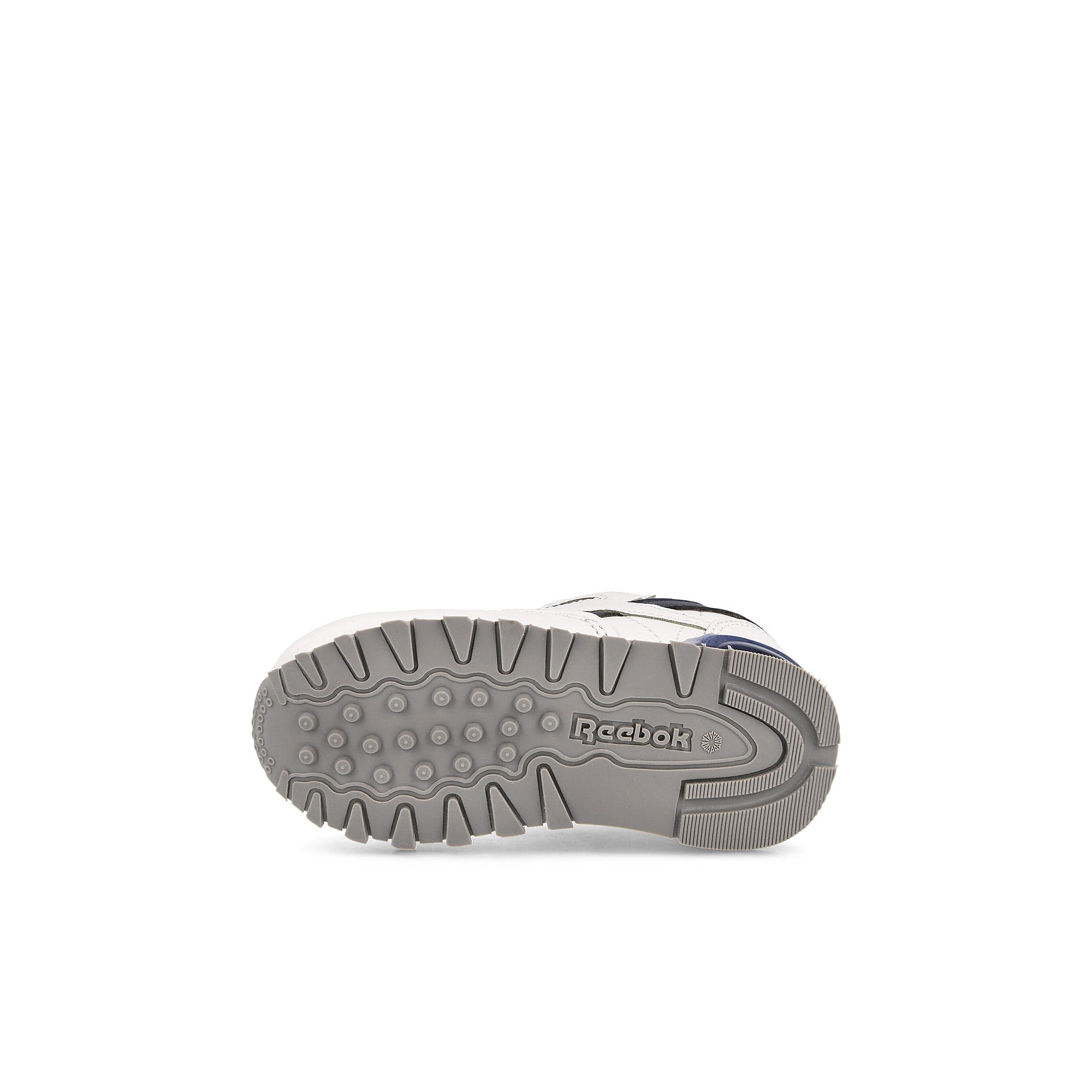 Reebok classic leather step n flash infants Footwear White / Footwear White / Vector Navy Low Top Sneakers Detail View 1 | Overkill