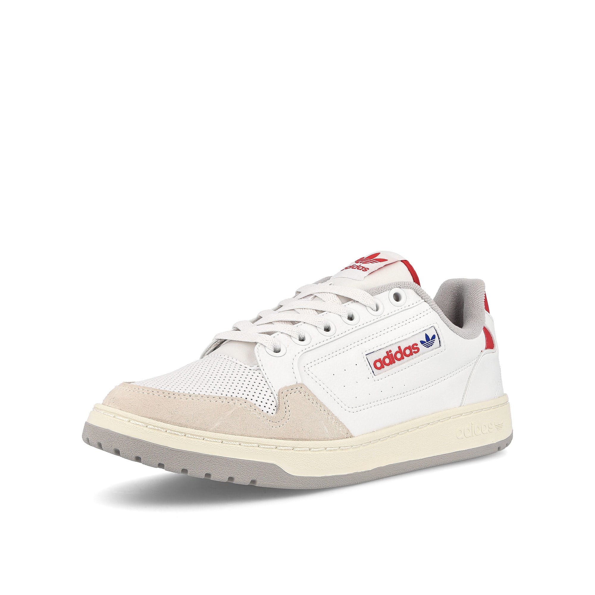 adidas ny 90 Footwear White / Footwear White / Vivid Red Sneakers Close Up | Overkill