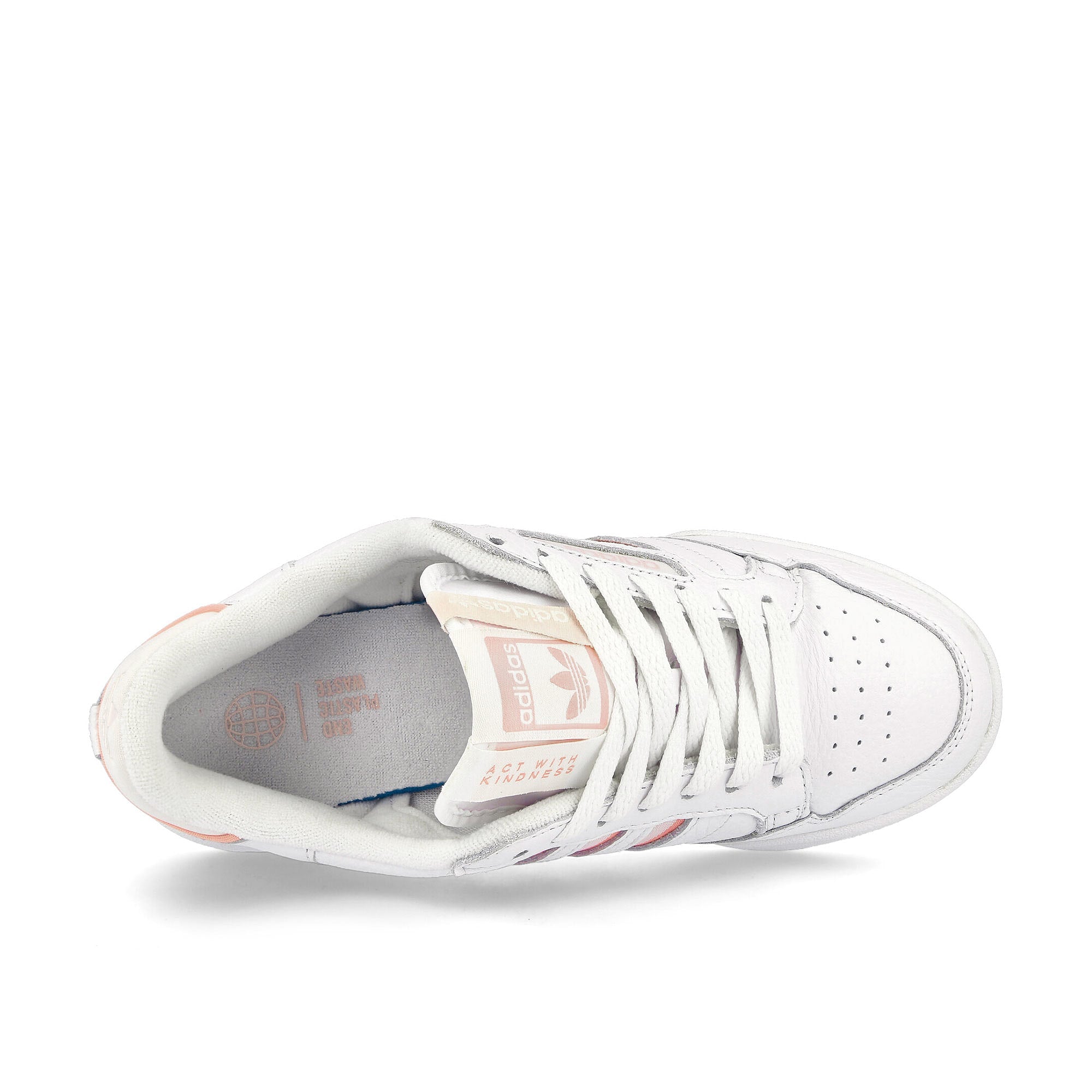 adidas wmns continental 80 stripes Cloud White / Off White / Bliss Orange Low Top Sneakers Detailfoto | Overkill
