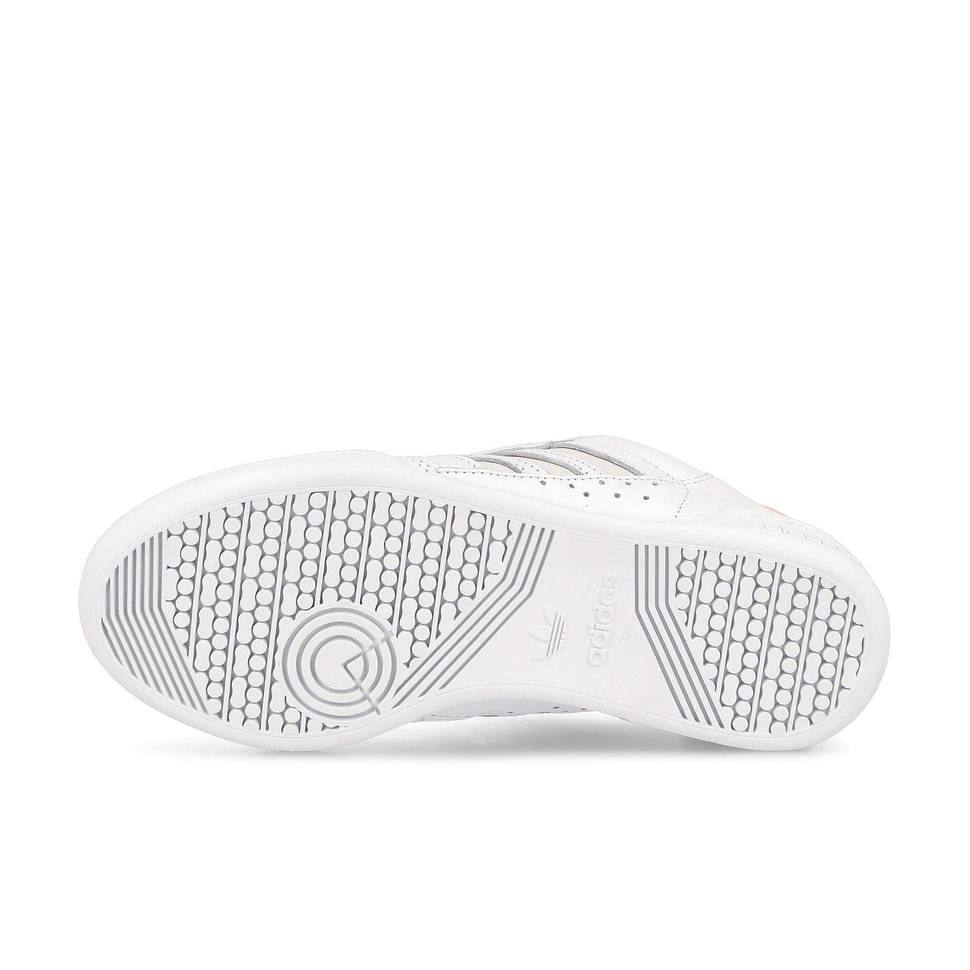 adidas wmns continental 80 stripes Cloud White / Off White / Bliss Orange Low Top Sneakers Detail View 1 | Overkill