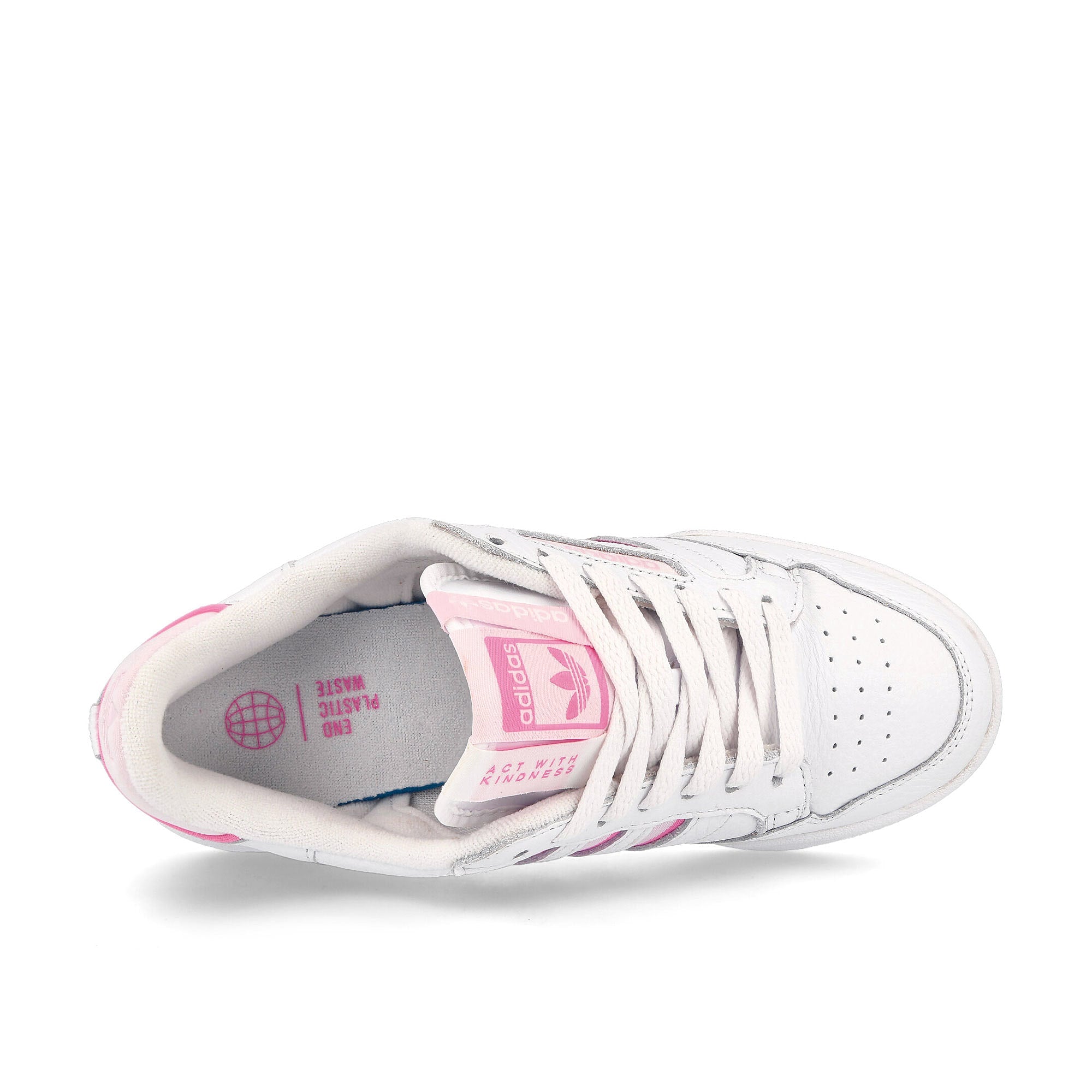 adidas wmns continental 80 stripes Cloud White-Clear Pink-Almost Pink Low Top Sneakers Detailfoto | Overkill