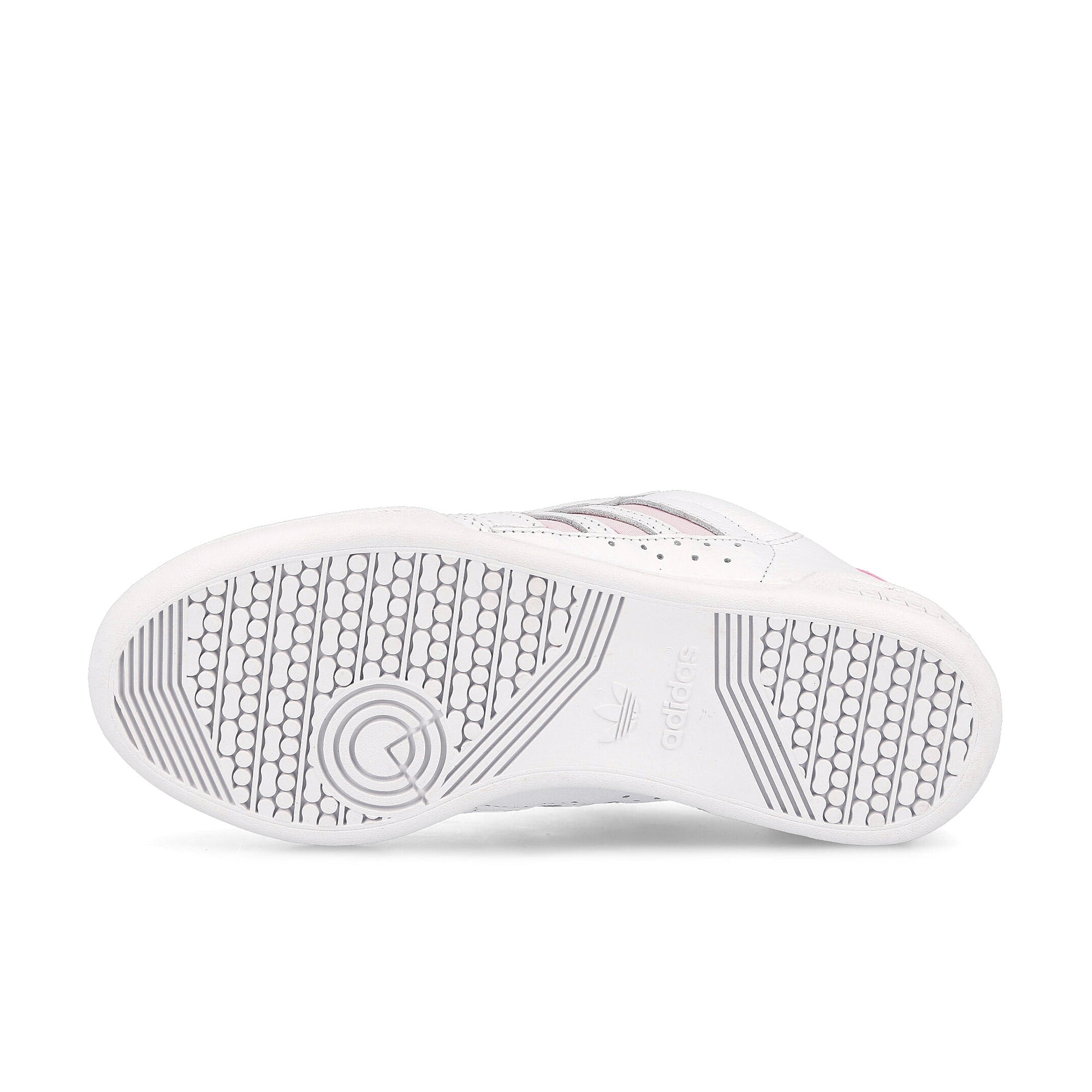 adidas wmns continental 80 stripes Cloud White-Clear Pink-Almost Pink Low Top Sneakers Detail View 1 | Overkill