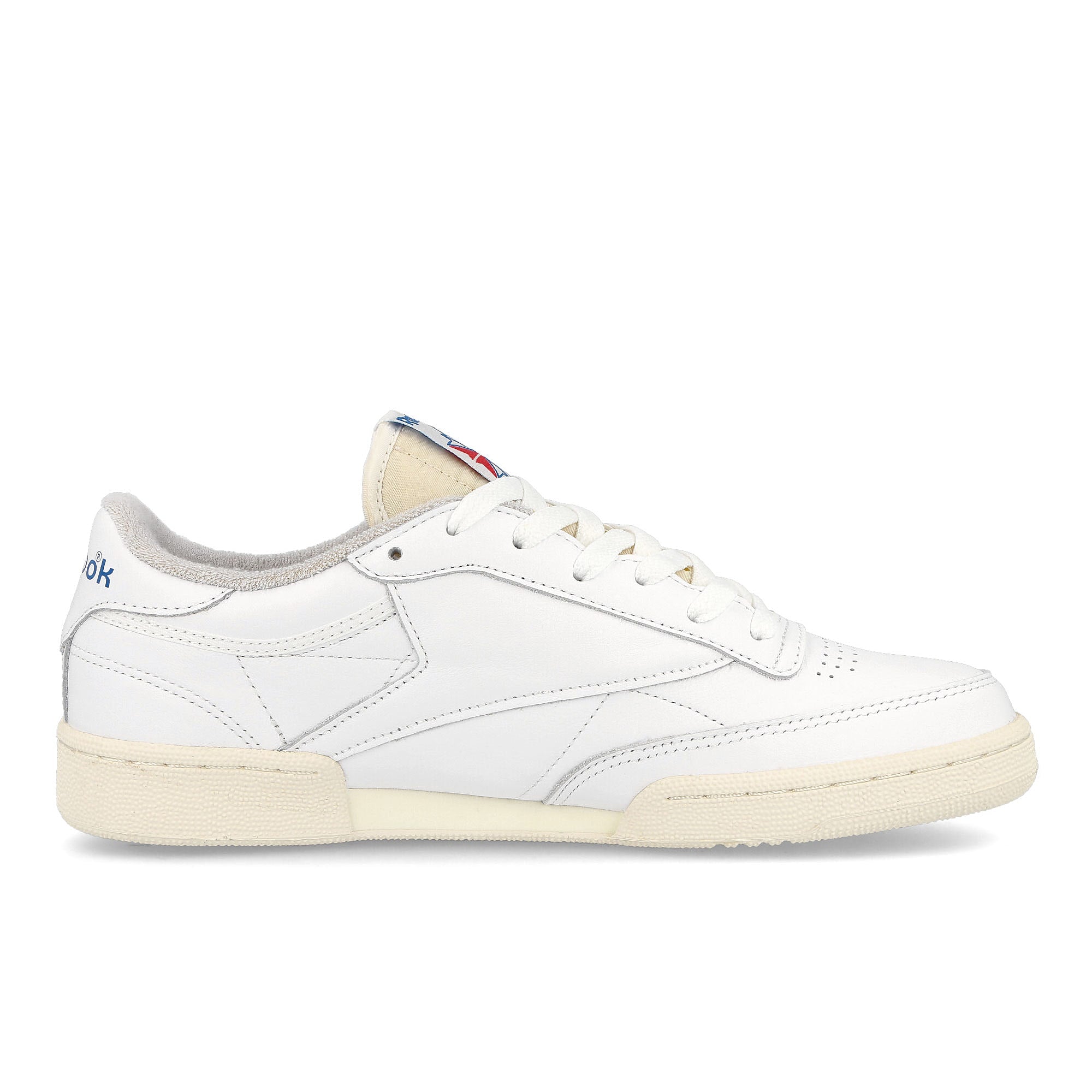 Reebok club c 85 vintage Footwear White / Chalk / Vector Blue Low Top Sneakers Silhouette | Overkill