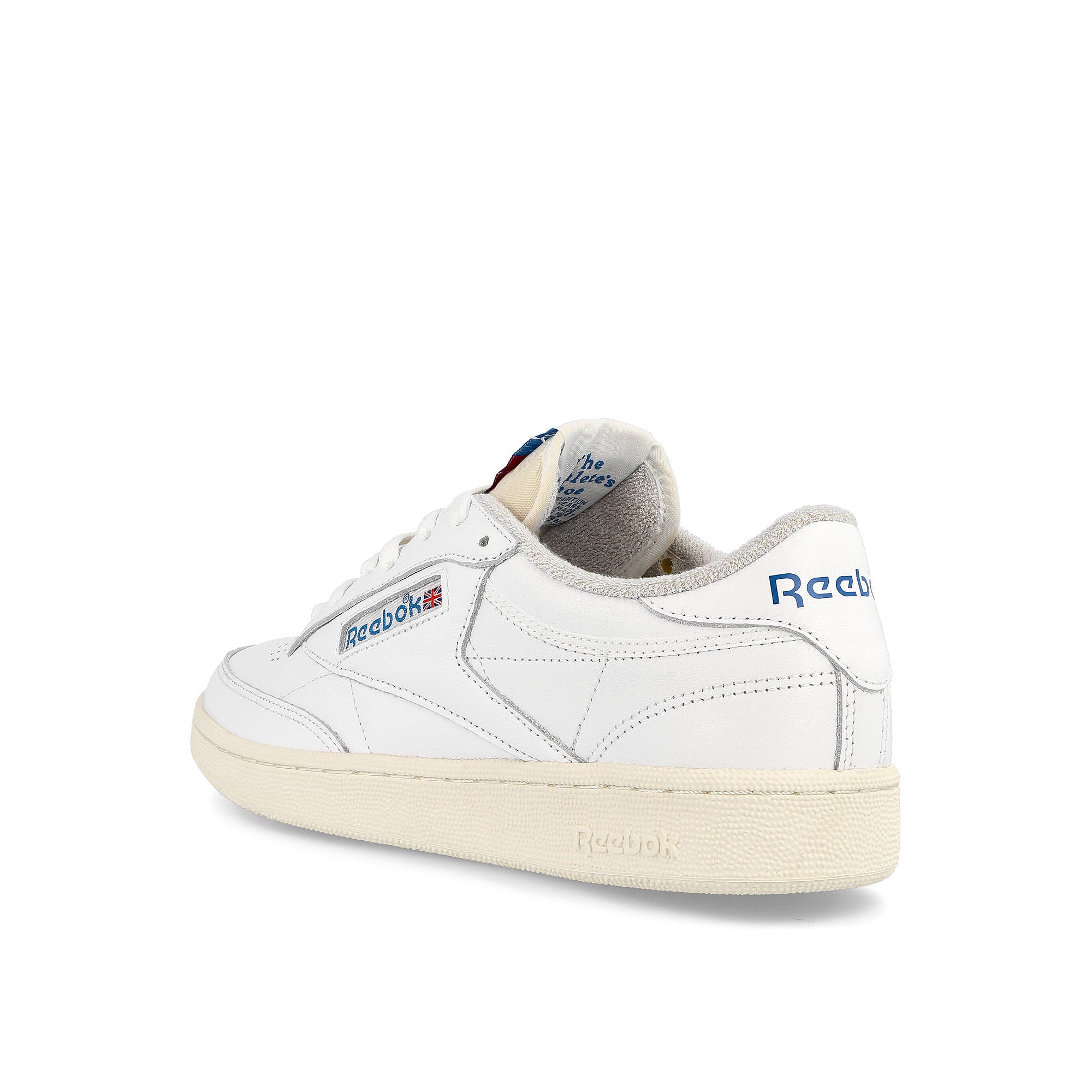 Reebok club c 85 vintage Footwear White / Chalk / Vector Blue Low Top Sneakers Material | Overkill