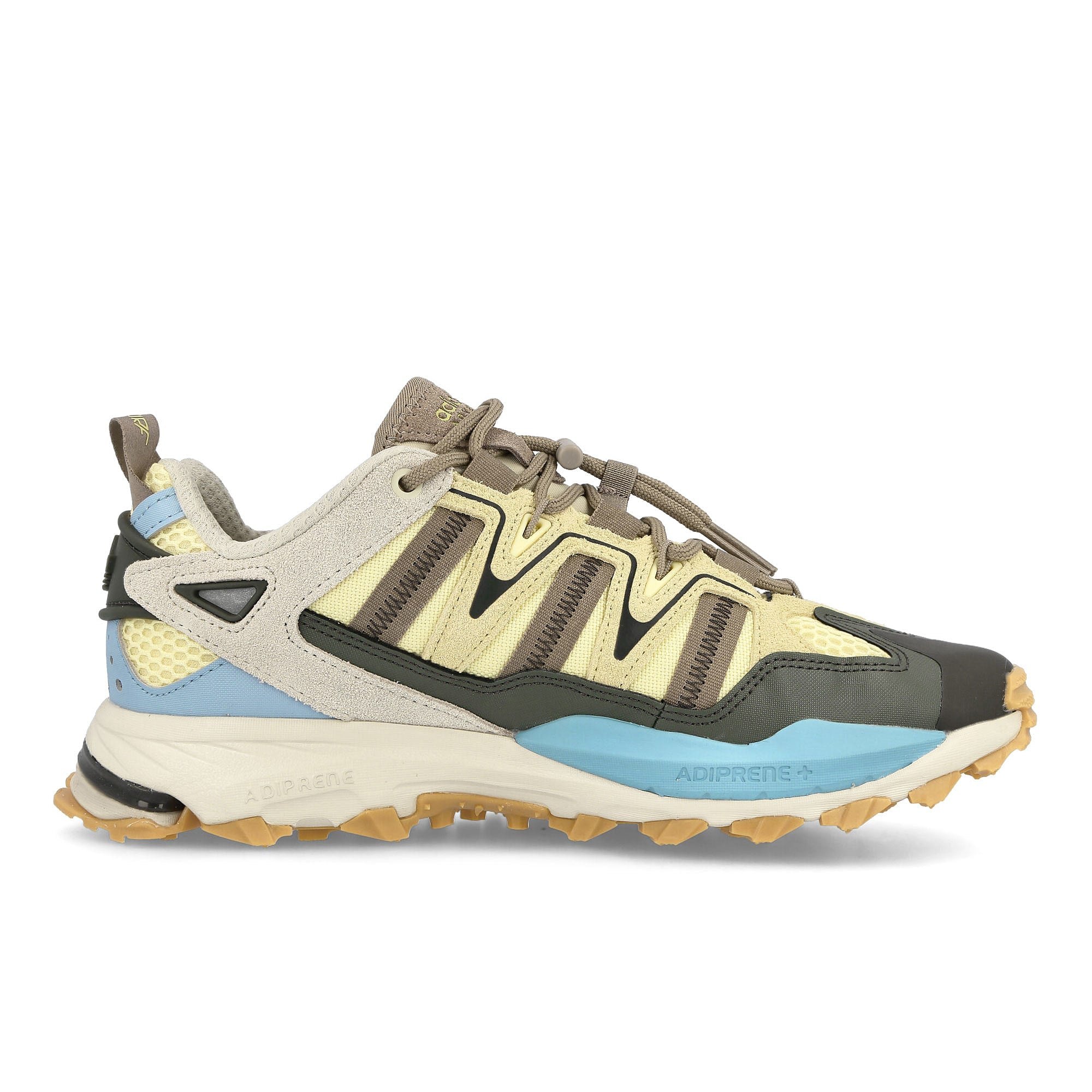 adidas Hyperturf Almost Yellow-Clear Blue-Shadow Olive Sneakers Silhouette | Overkill