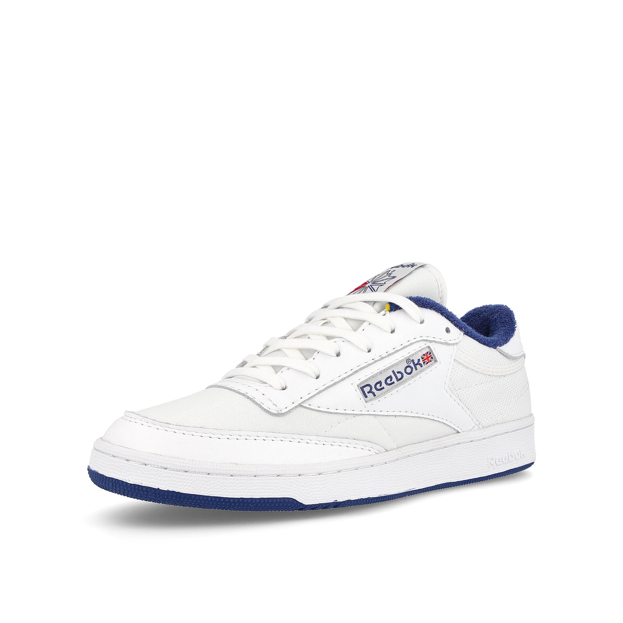 Reebok club c 1985 tv Footwear White / Footwear White / Footwear White Low Top Sneakers Close Up | Overkill