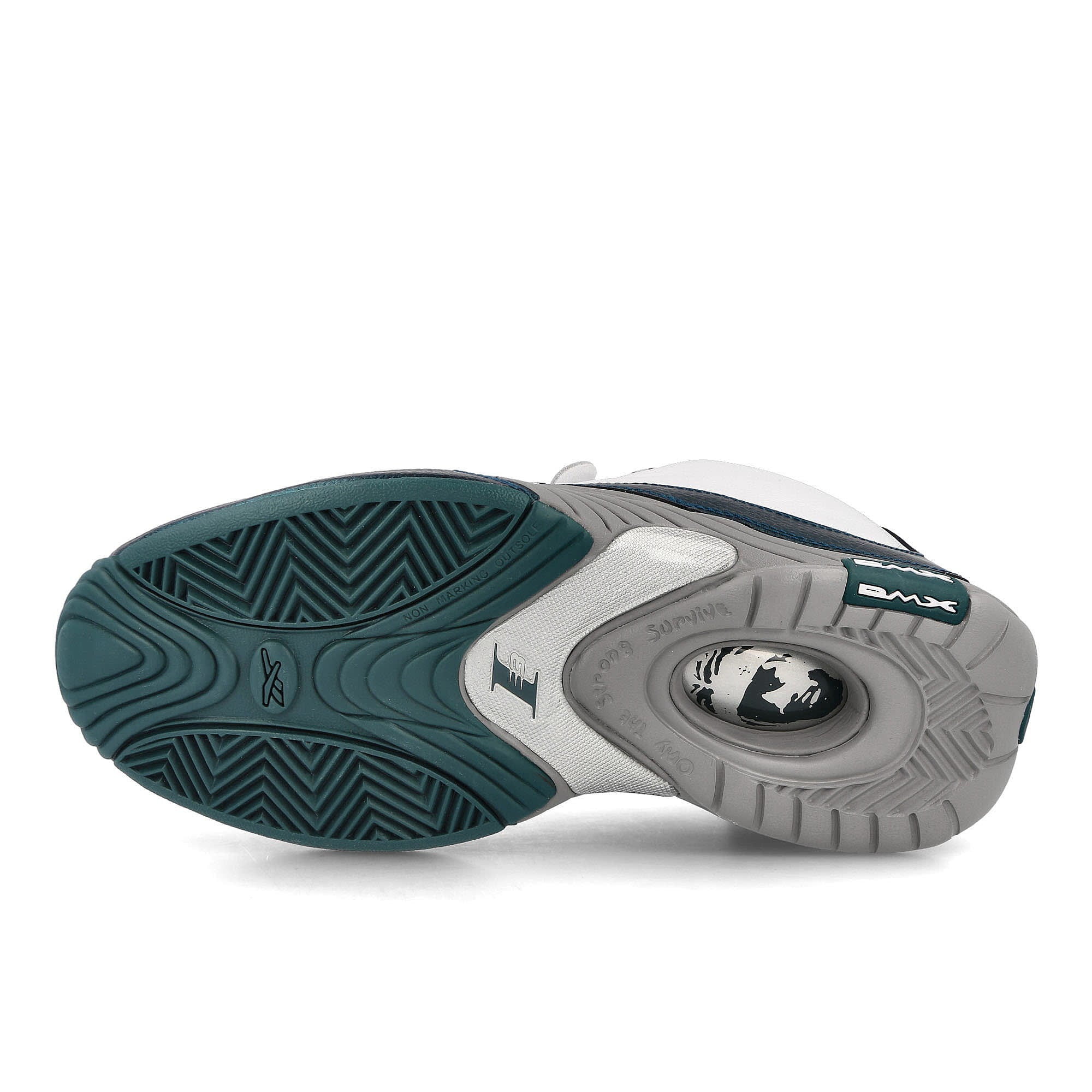 Reebok answer iv Deep Teal-Footwear White-Solid Grey Sneakers Detail View 1 | Overkill