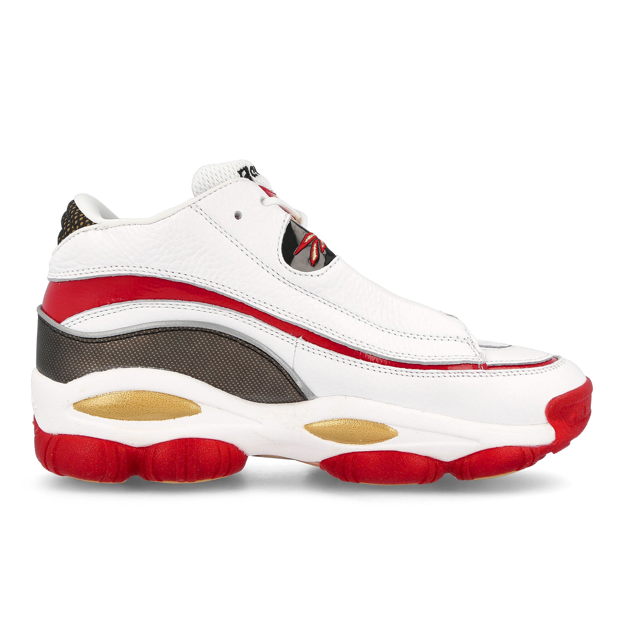 Reebok the answer dmx Cloud White-Flash Red-Core Black Sneakers Silhouette | Overkill
