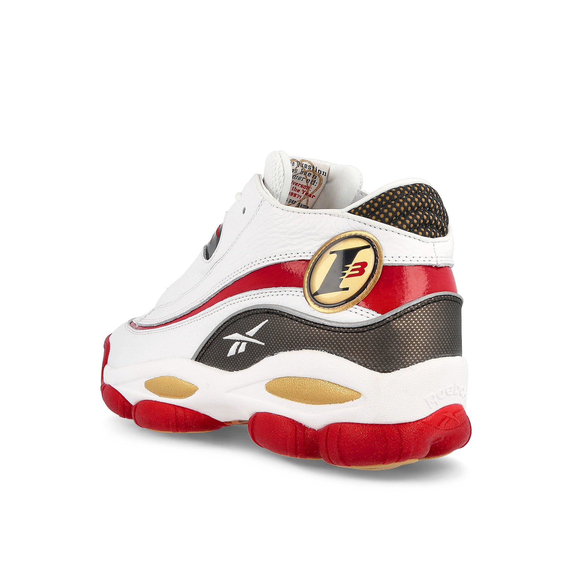 Reebok the answer dmx Cloud White-Flash Red-Core Black Sneakers Material | Overkill