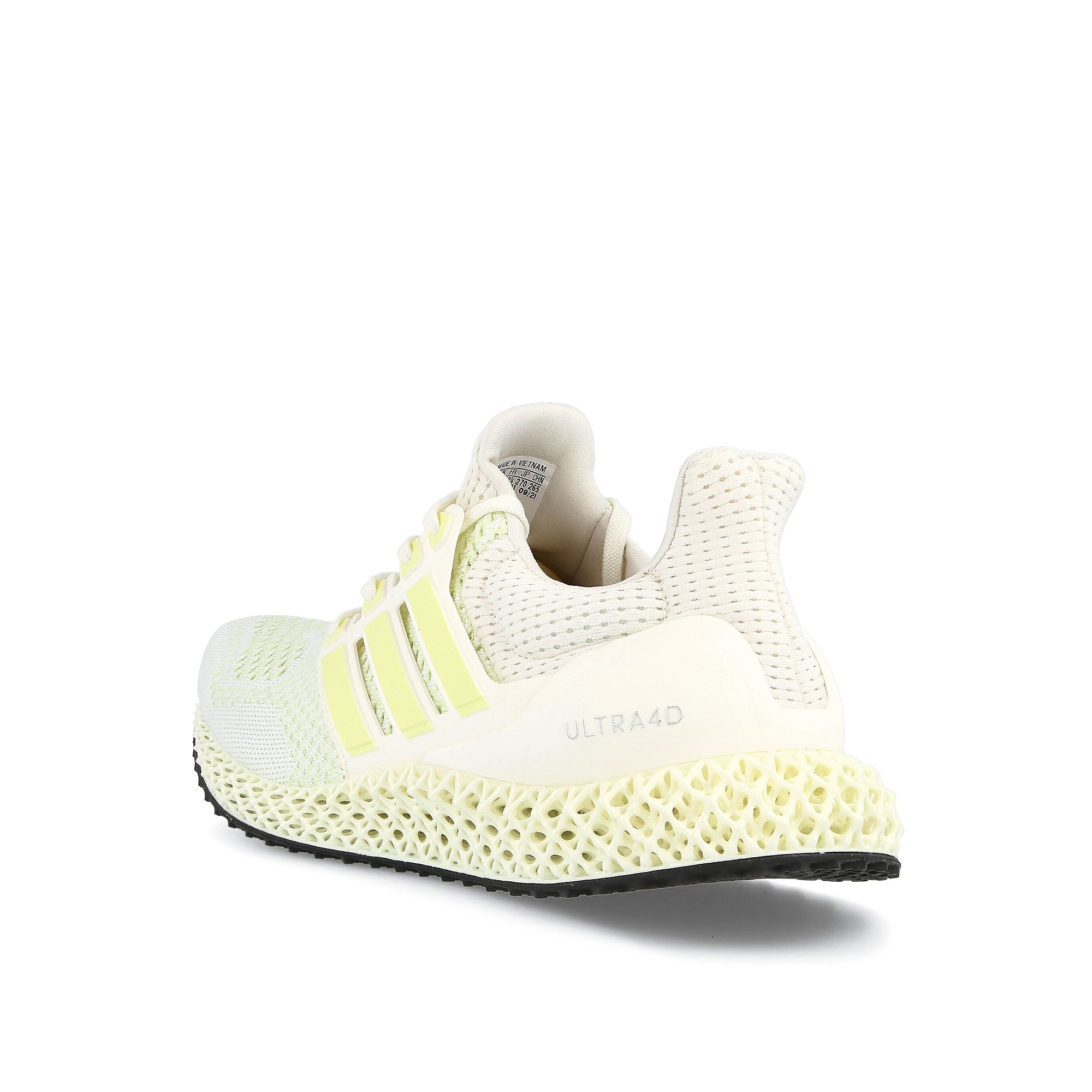 adidas ultra4d Core White-Almost Lime-Silver Metallic Sneakers Material | Overkill