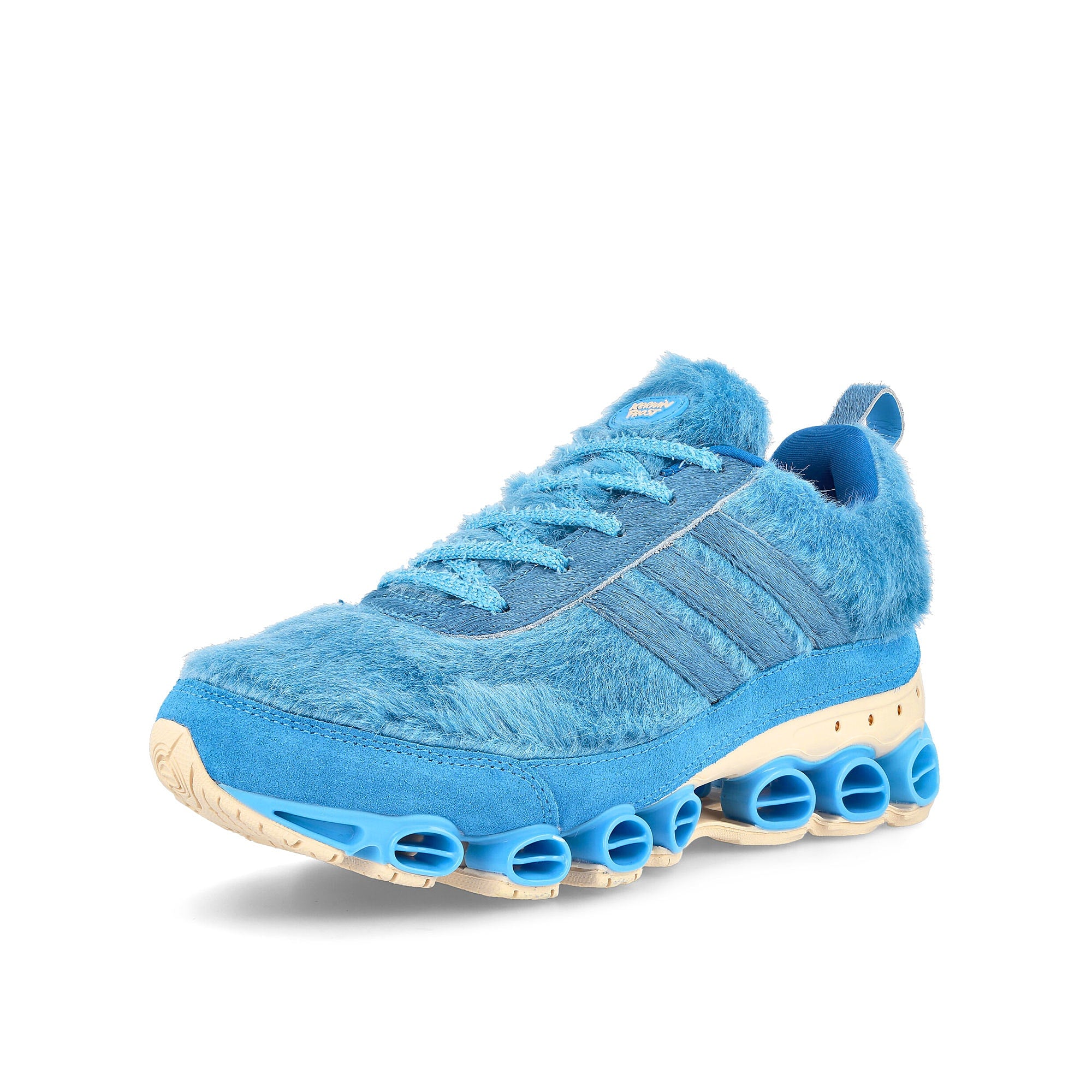 adidas Kerwin Frost x adidas YTI Microbounce Bright Royal / Bright Royal / Ecru Tint Sneakers Close Up | Overkill