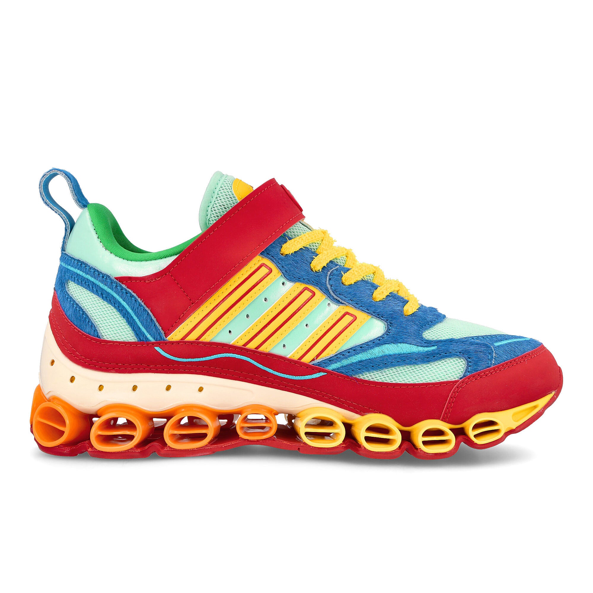 adidas Kerwin Frost x adidas Strap Microbounce Multicolor / Yellow / Scarla Sneakers Silhouette | Overkill