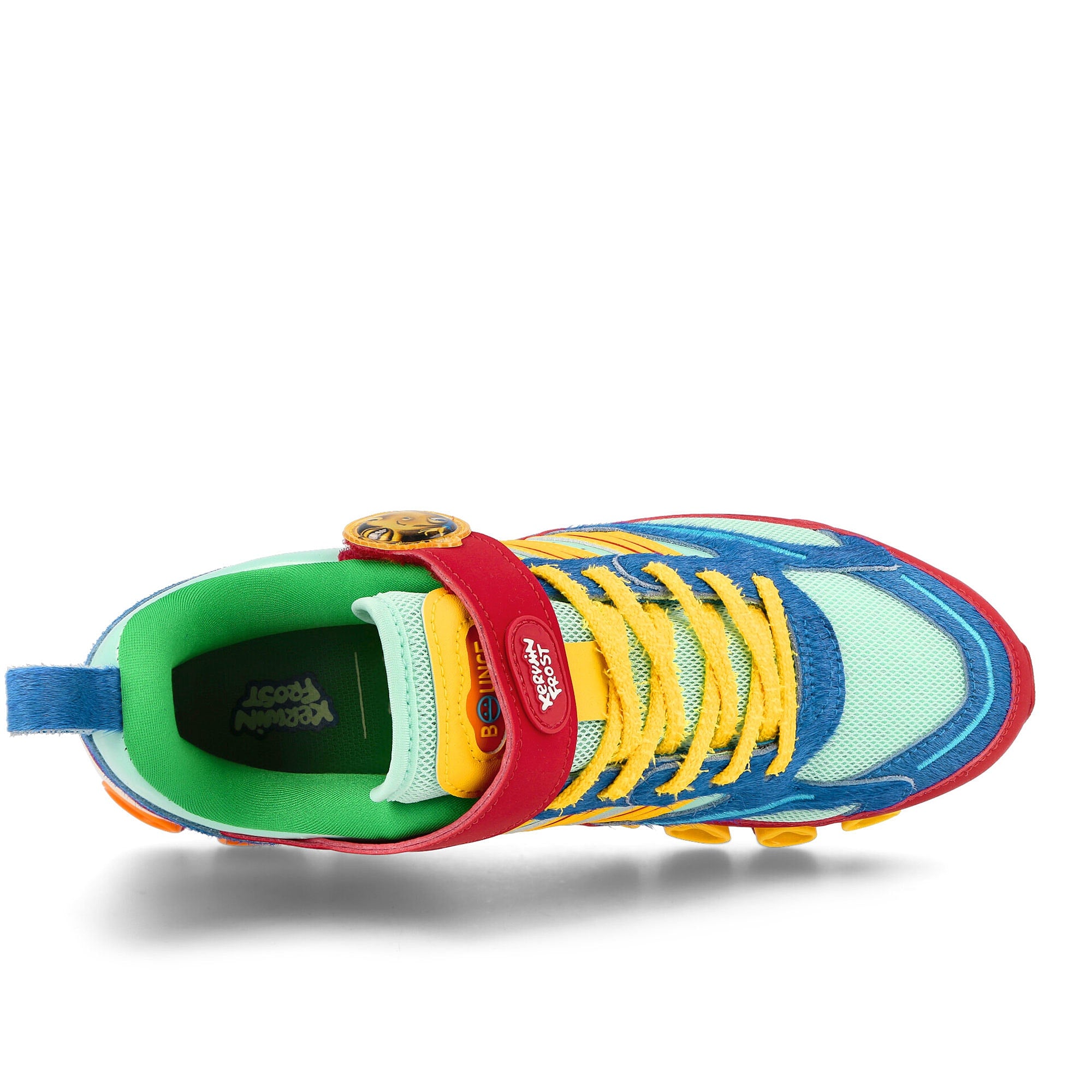 adidas Kerwin Frost x adidas Strap Microbounce Multicolor / Yellow / Scarla Sneakers Detailfoto | Overkill