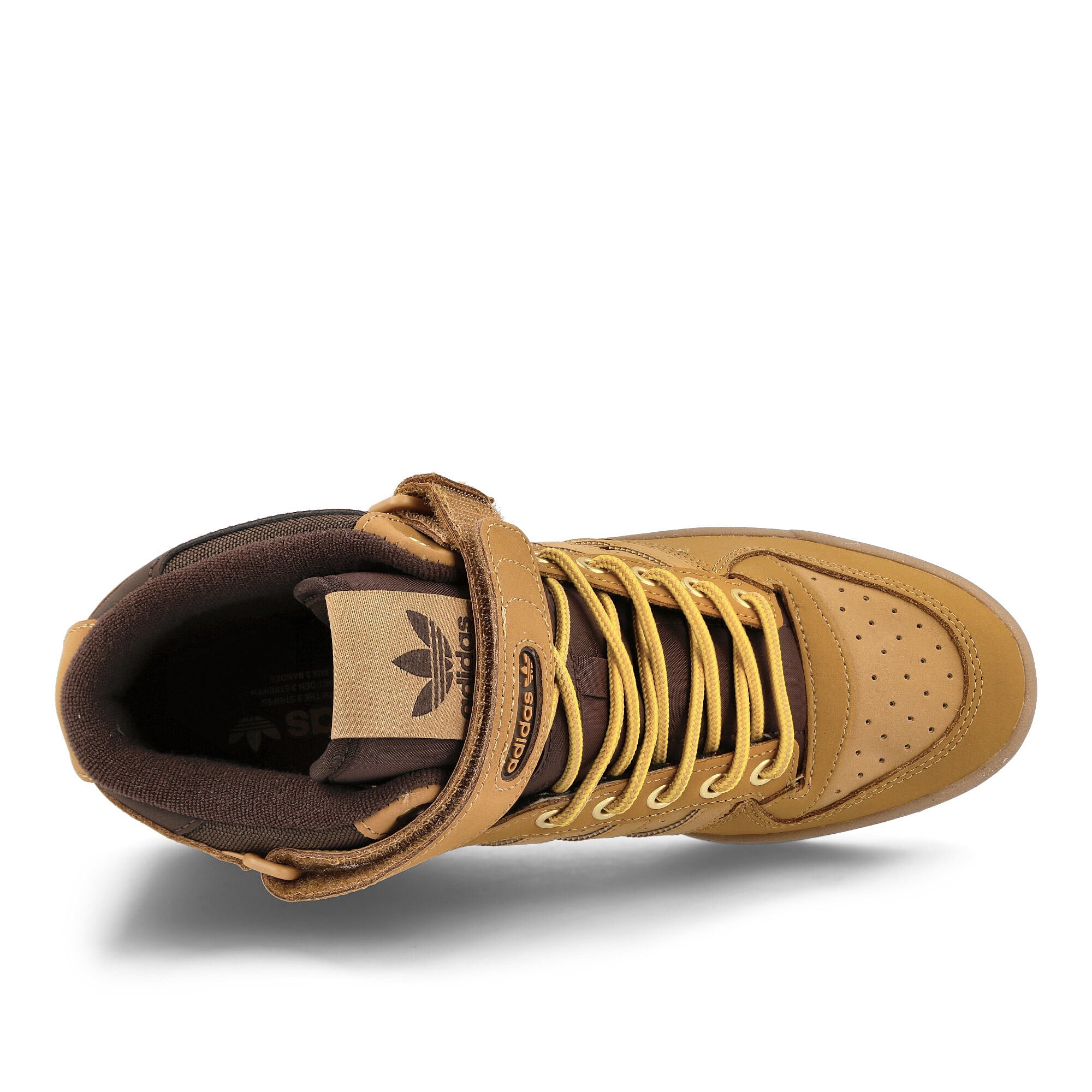 adidas Forum Mid Mesa-Brown-Gum Mid Top Sneakers Detailfoto | Overkill