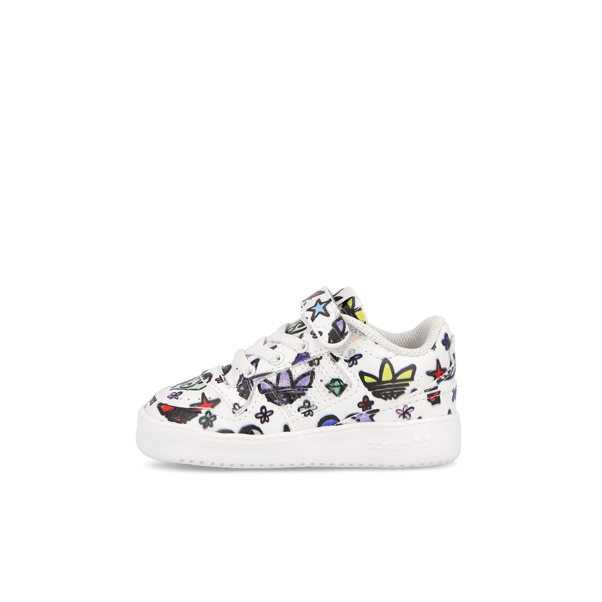 adidas Jeremy Scott x adidas Forum Low Mono Infants Footwear White-Footwear White-Core Black Low Top Sneakers Silhouette | Overkill