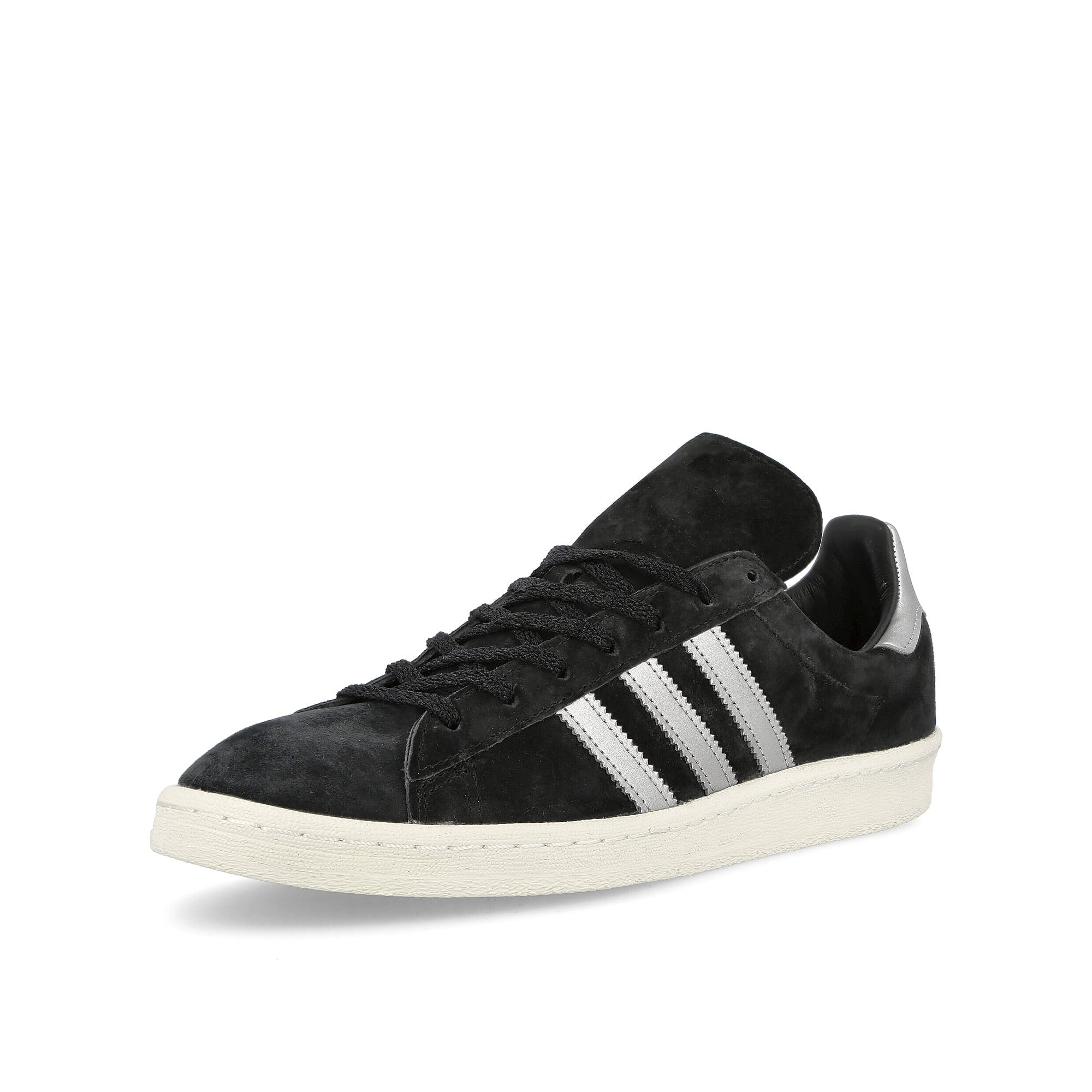 adidas Campus 80s Core Black / Footwear White / Off White Low Top Sneakers Close Up | Overkill