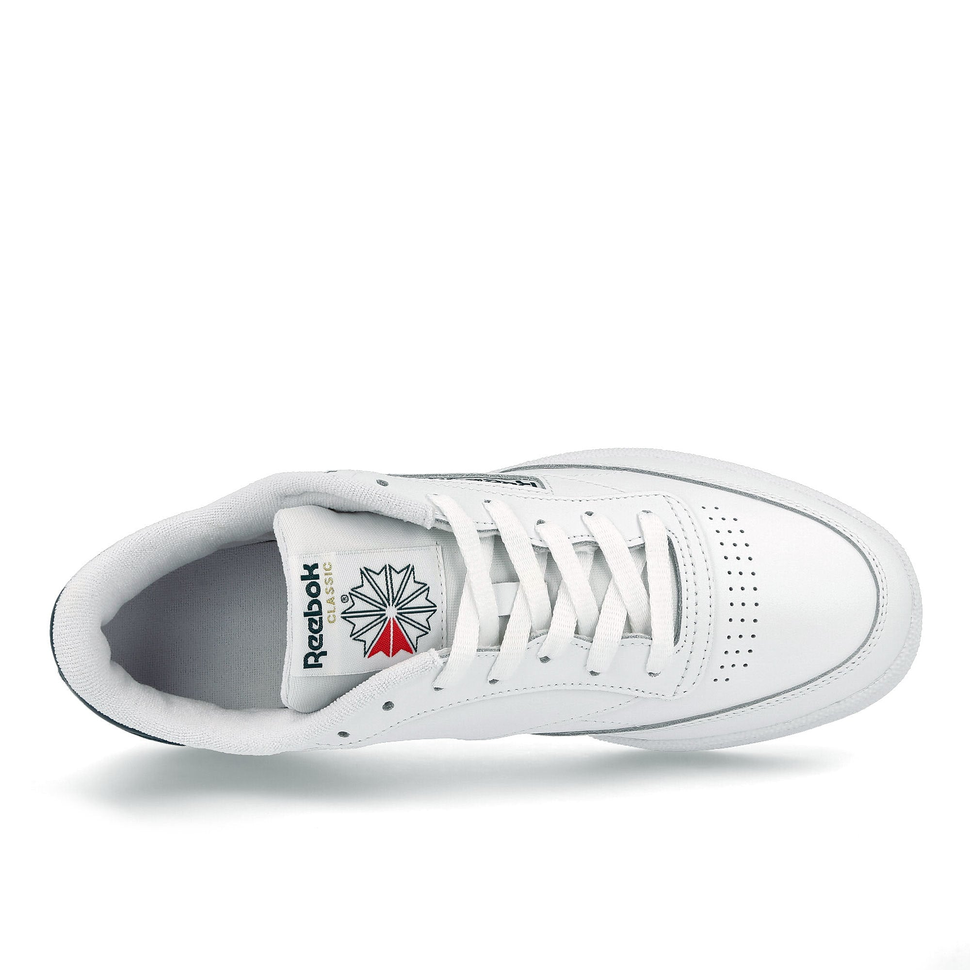 Reebok club c 85 Footwear White / Footwear White / Midnight Pine Detail view 1 | Overkill