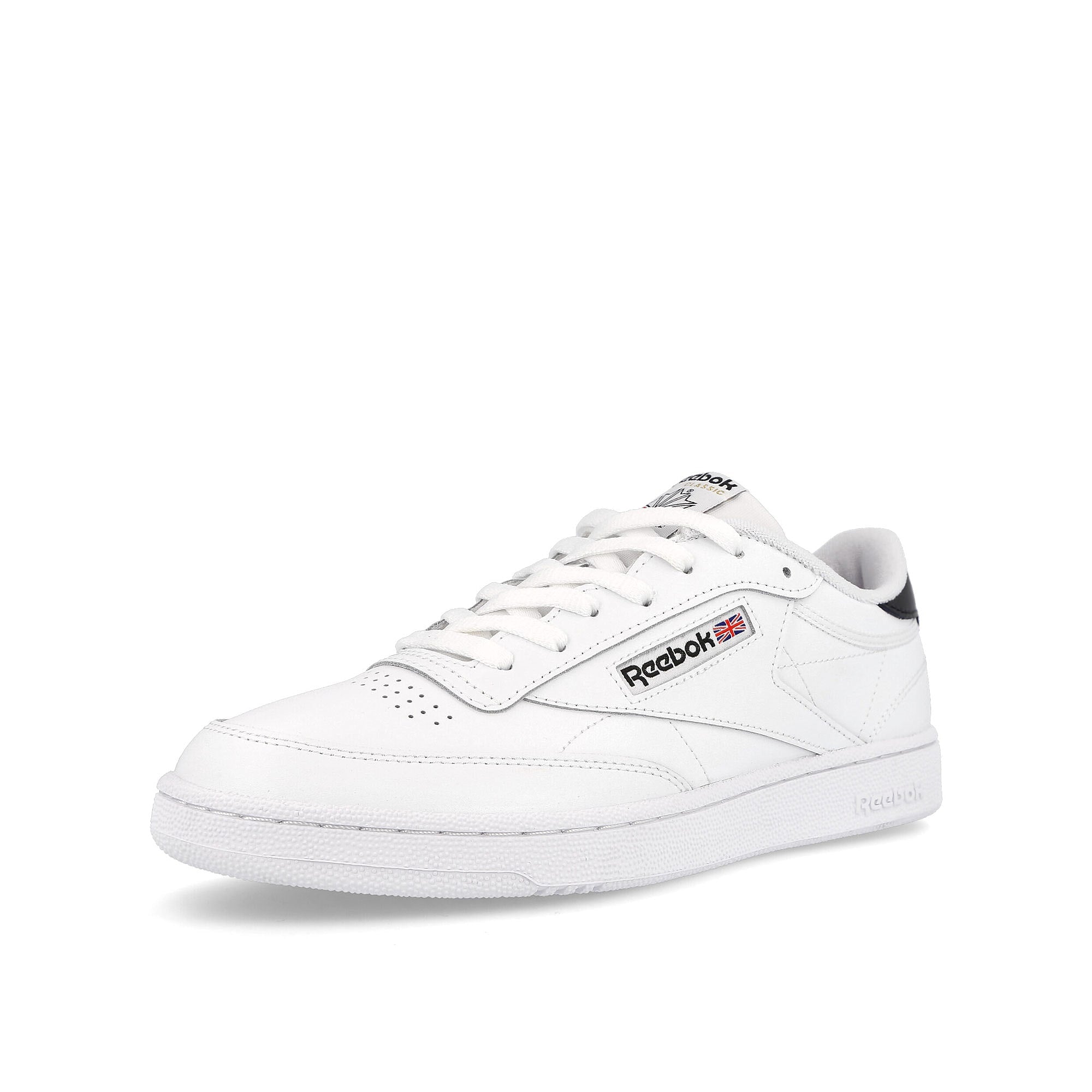 Reebok club c 85 Footwear White-Footwear White-Core Black Low Top Sneakers Close Up | Overkill