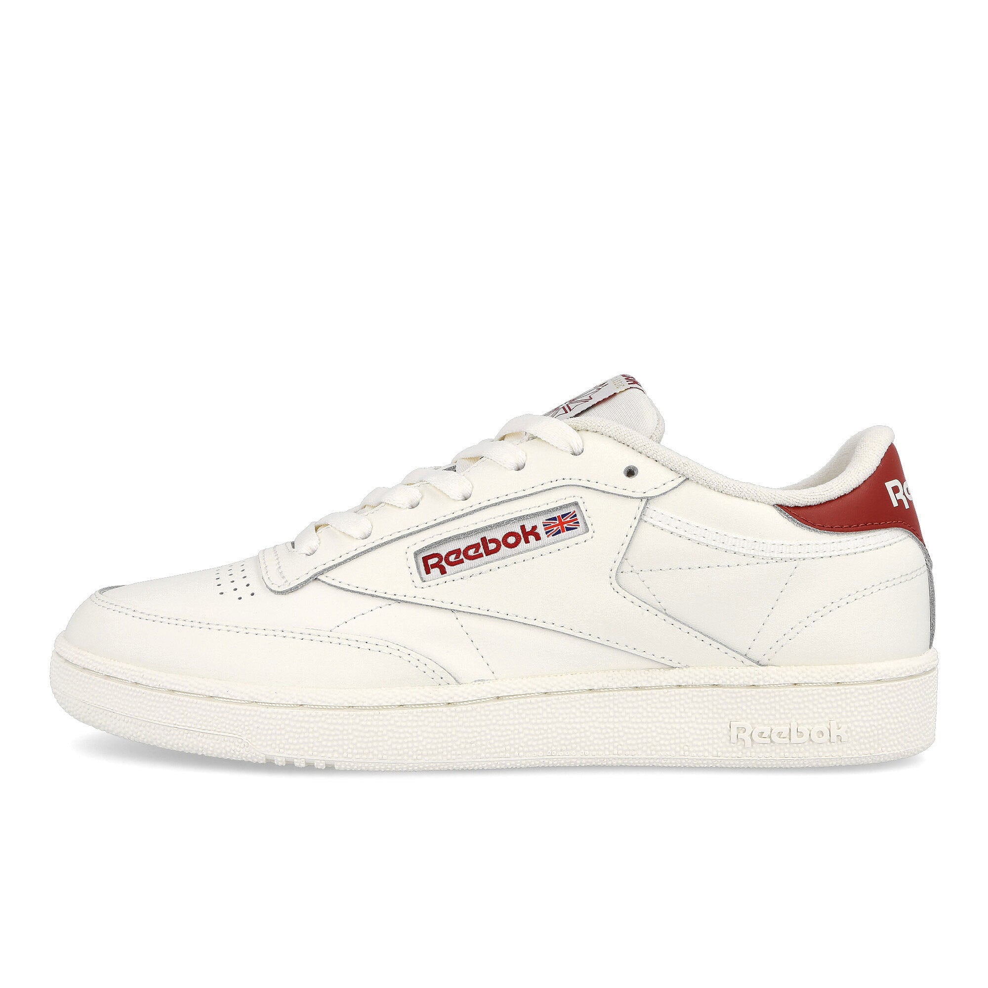 Reebok club c 85 Chalk-Chalk-Red Ember Low Top Sneakers GX7557 | Overkill