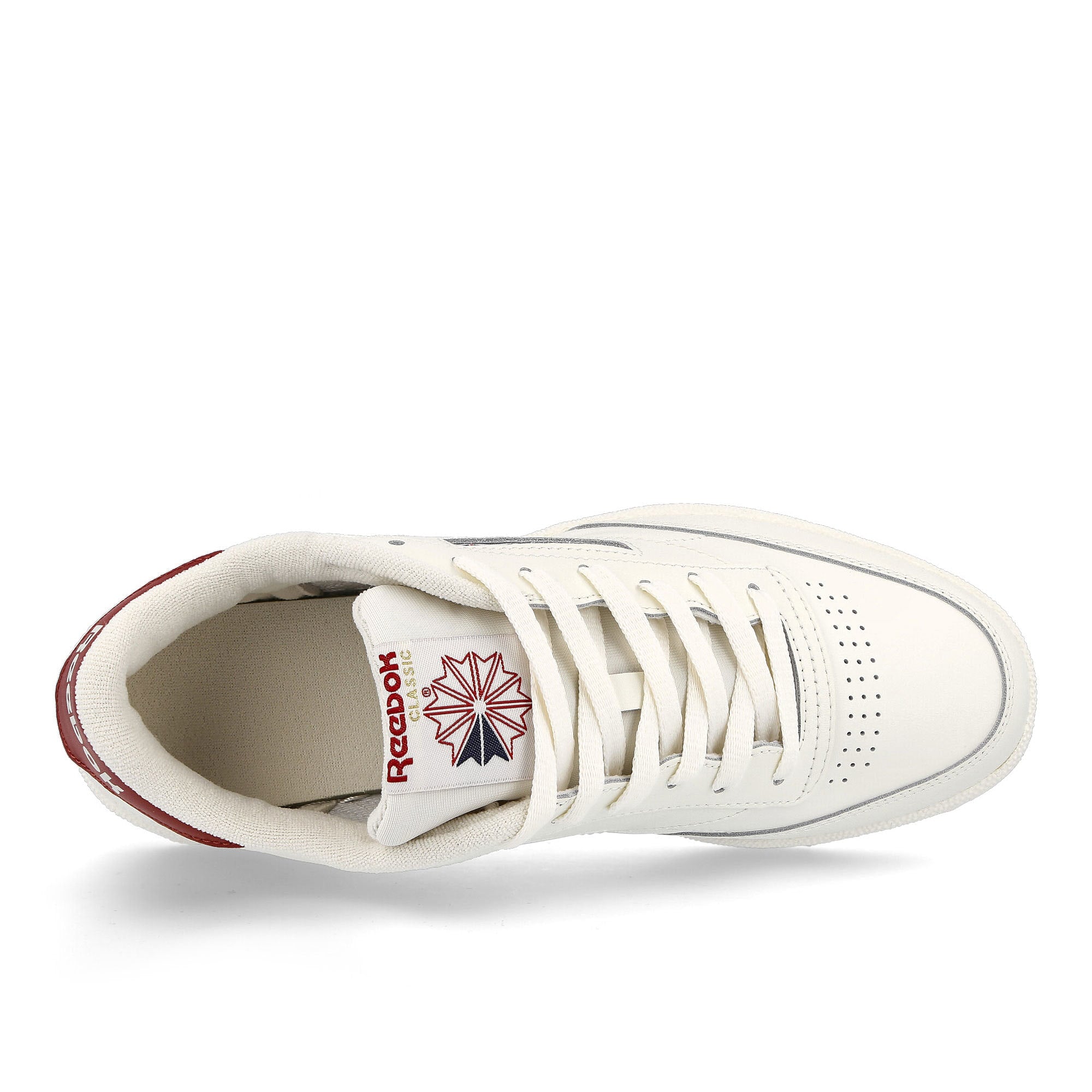 Reebok club c 85 Chalk-Chalk-Red Ember Low Top Sneakers Detailfoto | Overkill