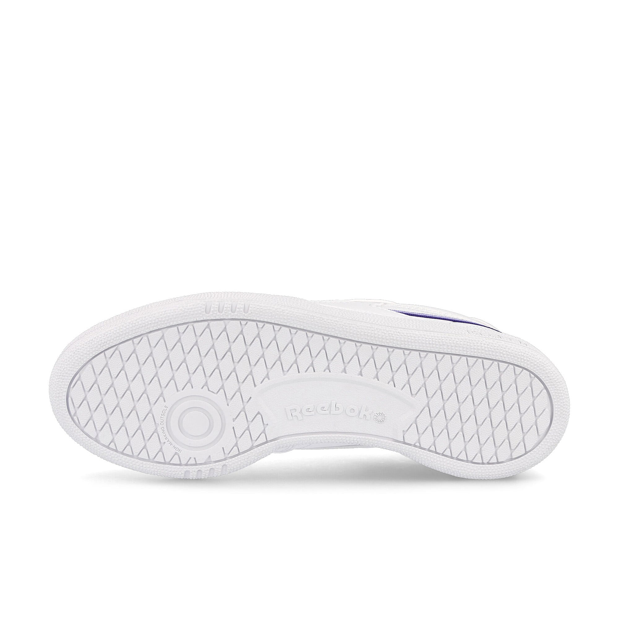 Reebok wmns club c 85 vegan Footwear White / Lilac Glow / Bold Purple Detail view 2 | Overkill