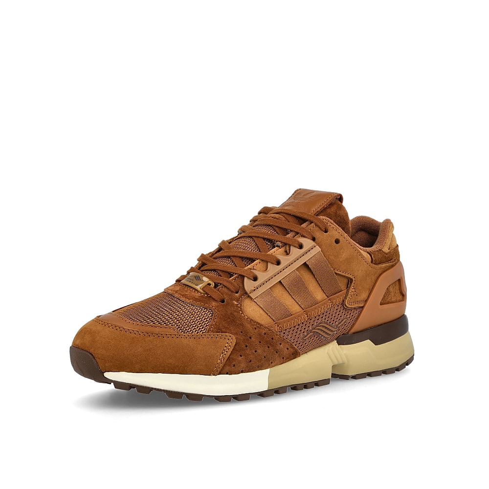 adidas zx 10.000 c schokohase Wild Brown-Cream White-Savannah Sneakers Close Up | Overkill