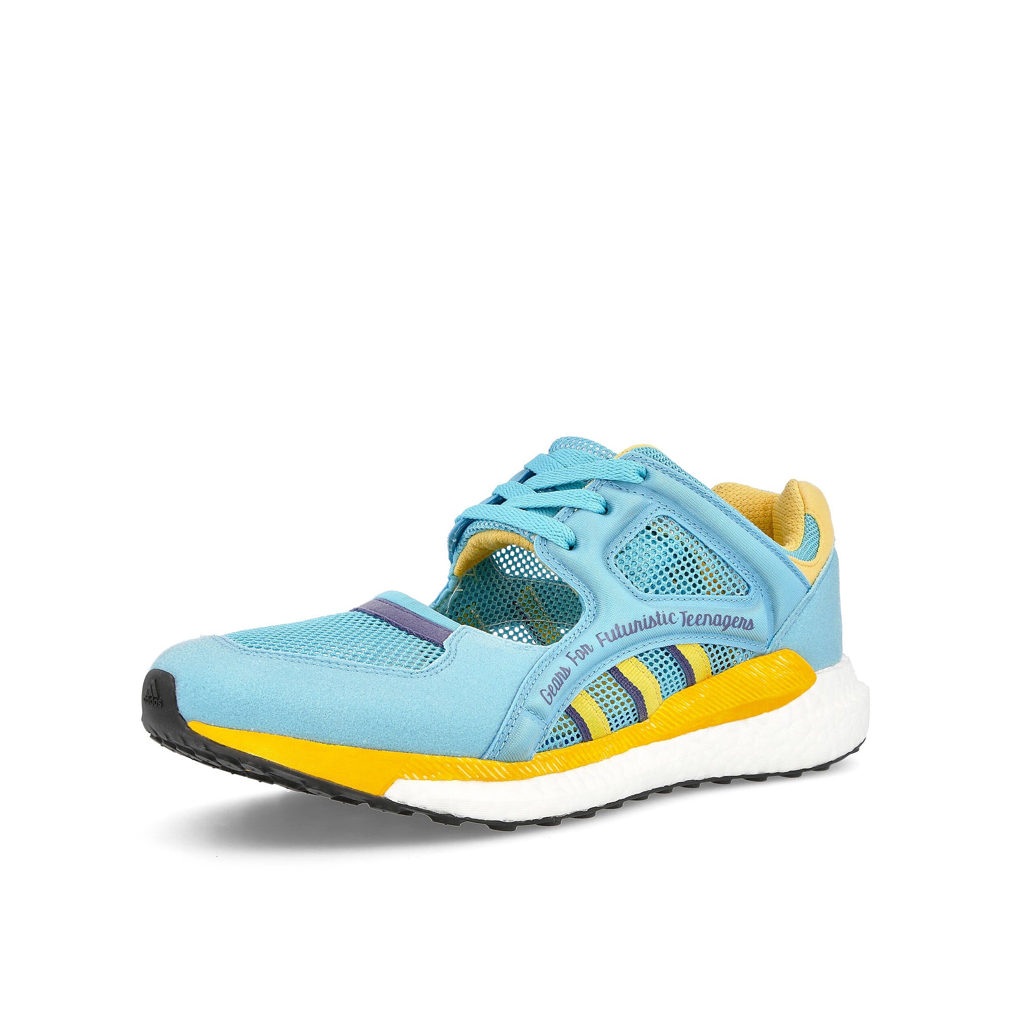 adidas Human Made x adidas EQT Racing Light Blue-St. Fade Ocean-Core Black Sneakers Close Up | Overkill