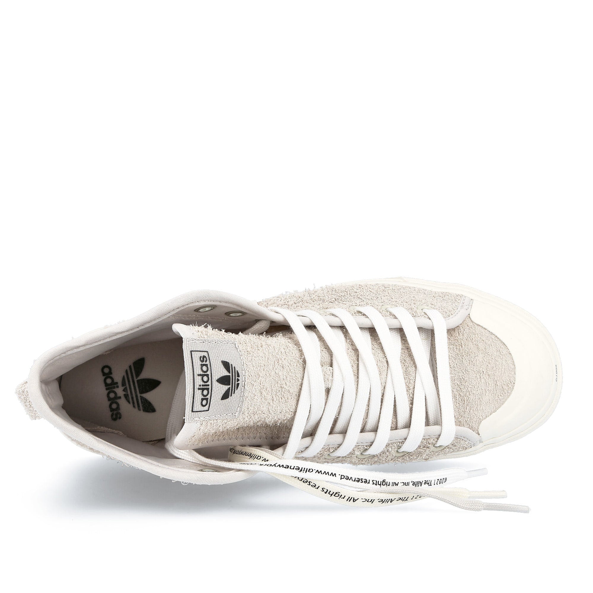 adidas Alife x adidas Nizza Hi Chalk White-Chalk White-Chalk White Sneakers Detail View 1 | Overkill
