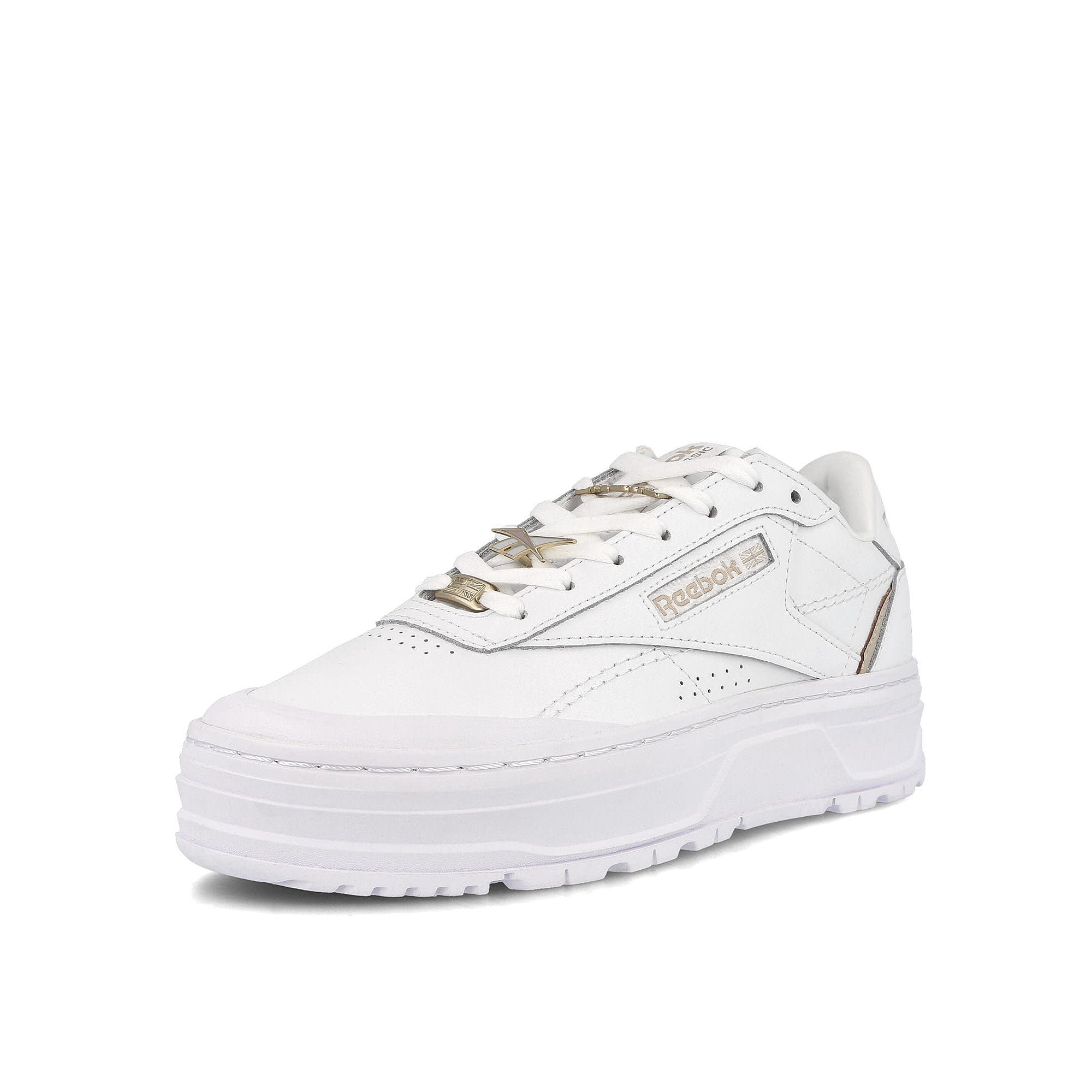 Reebok wmns club c double geo Footwear White / Footwear White / Moonstone Detailfoto | Overkill