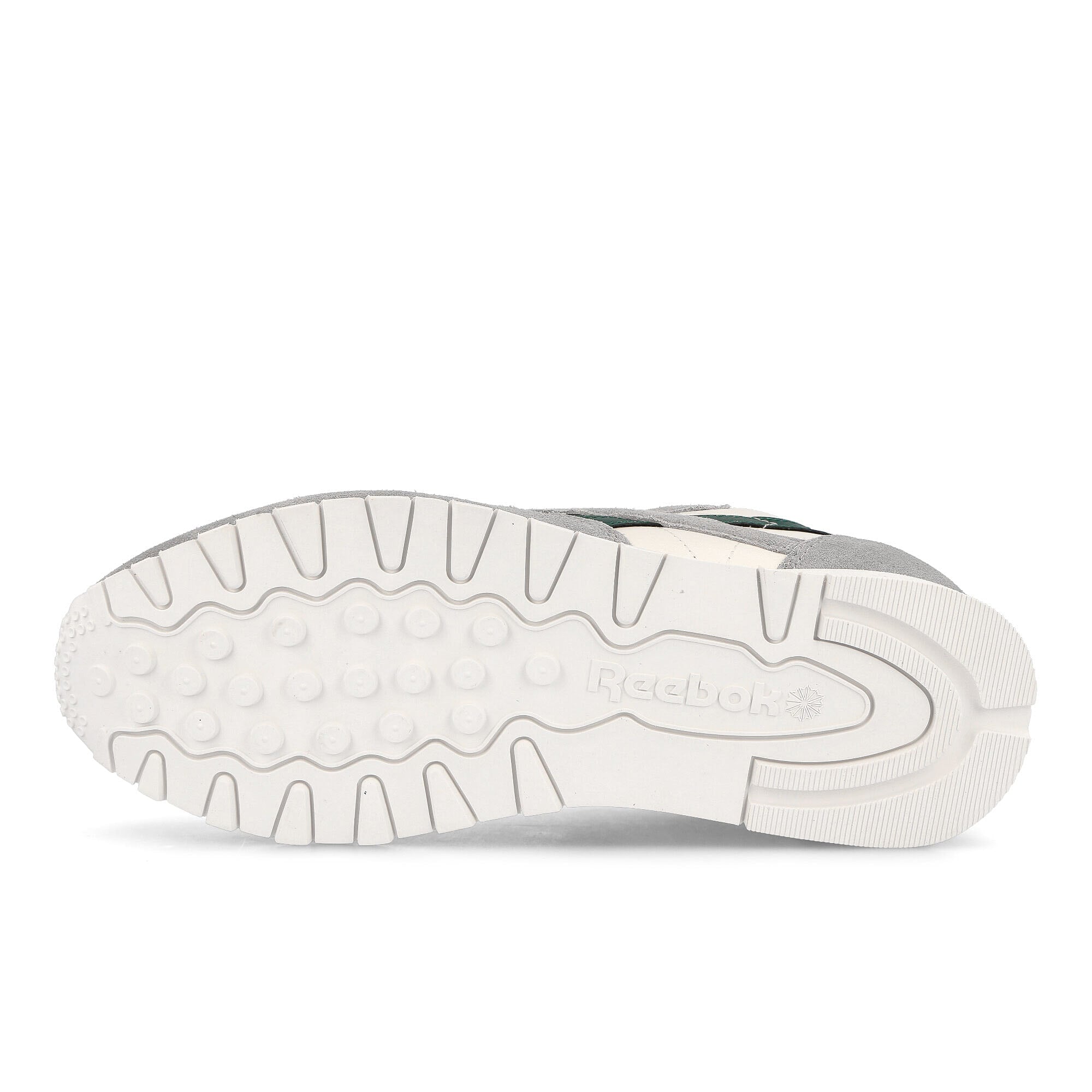 Reebok classic leather Pure Grey / Dark Green / Chalk Low Top Sneakers Detail View 1 | Overkill