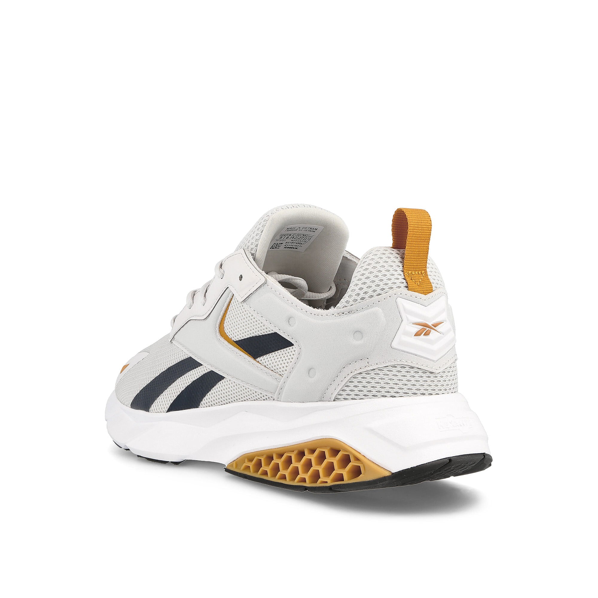 Reebok Hexalite Legacy Pure Grey-Vector Navy-Bright Ochre Low Top Sneakers Material | Overkill