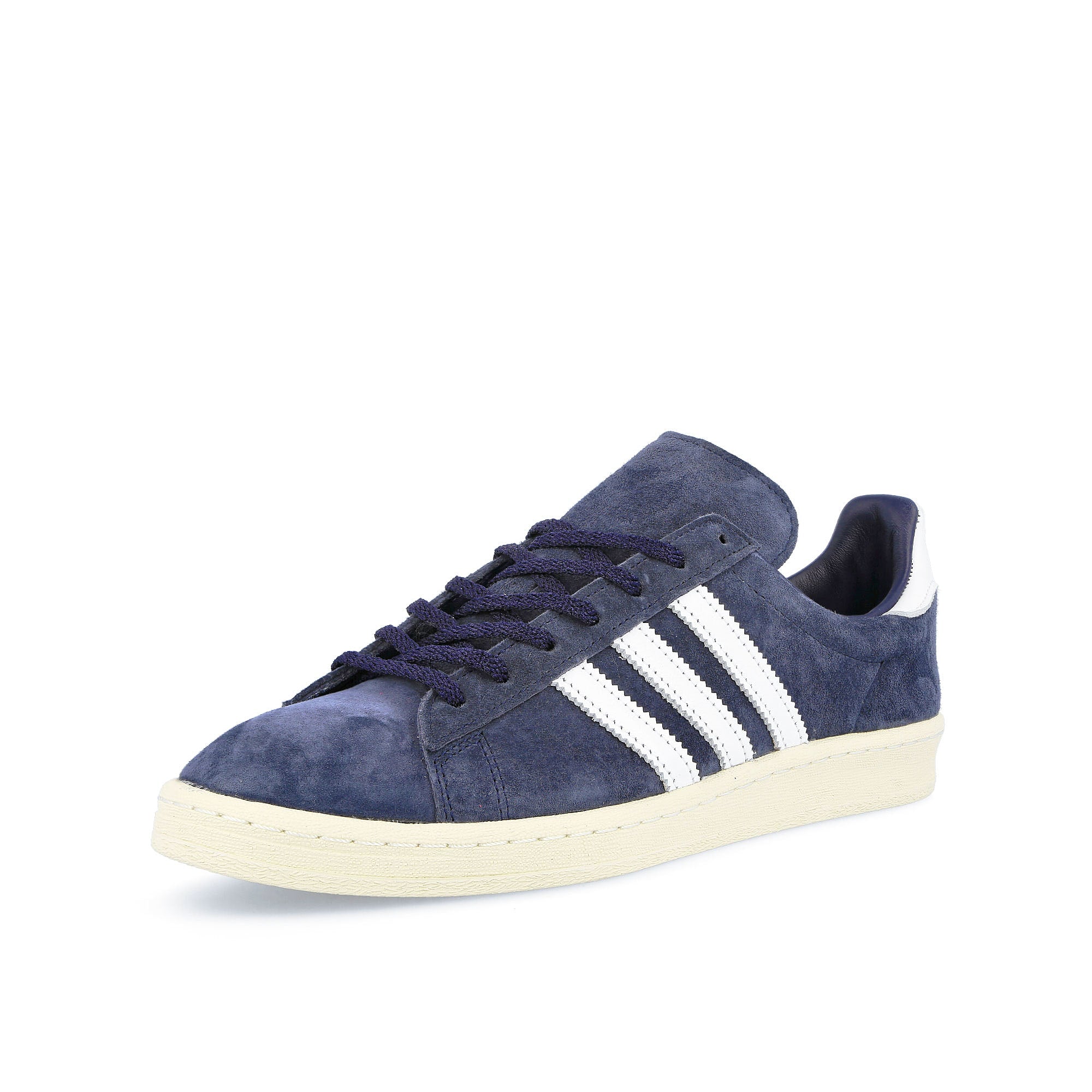 adidas campus 80s Collegiate Navy-Footwear White-Off White Low Top Sneakers Close Up | Overkill