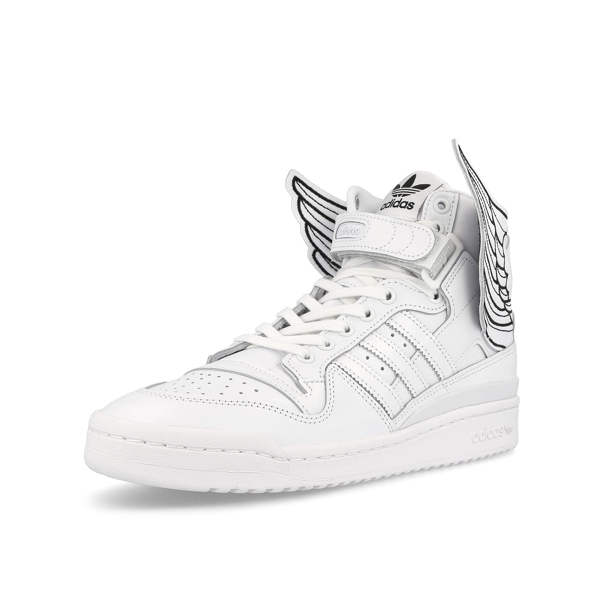 adidas Jeremy Scott x adidas New Wings 4.0 Footwear White-Footwear White-Core Black Sneakers Close Up | Overkill