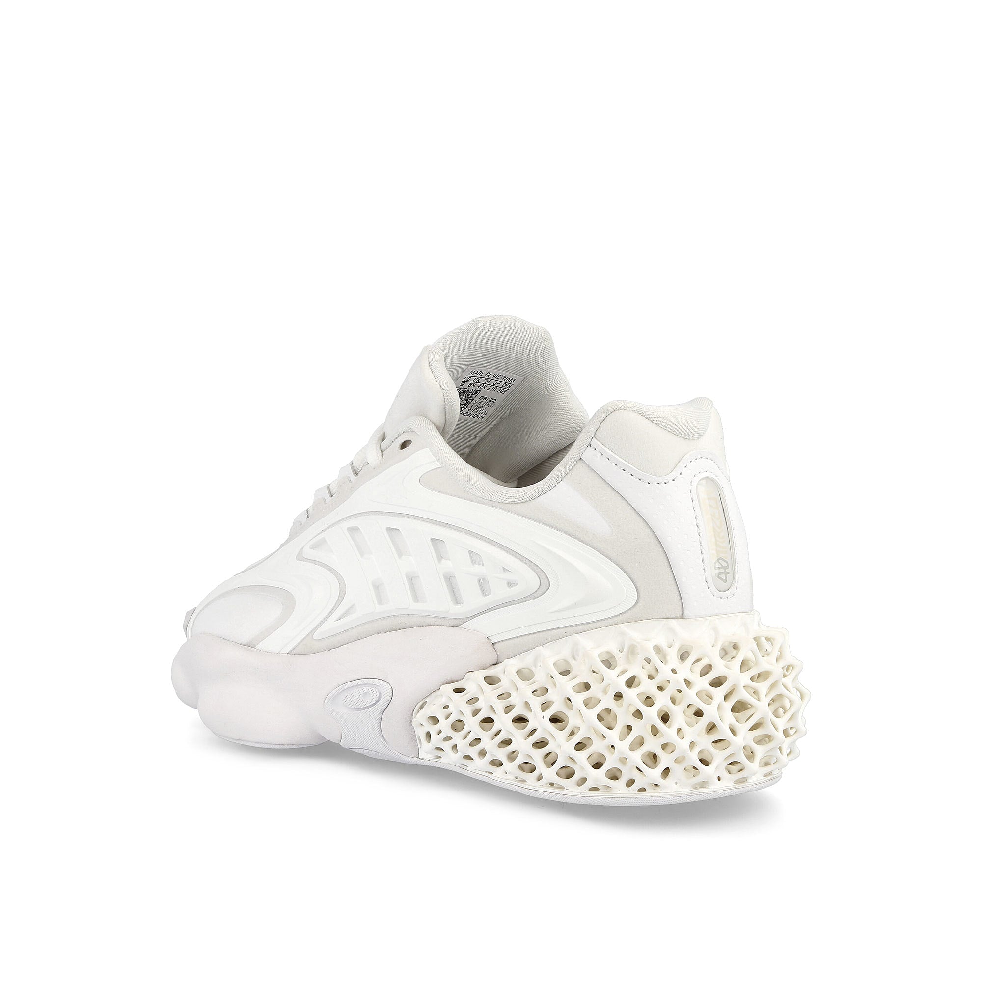 adidas 4D Krazed Footwear White / Footwear White / Footwaer White Low Top Sneakers Material | Overkill