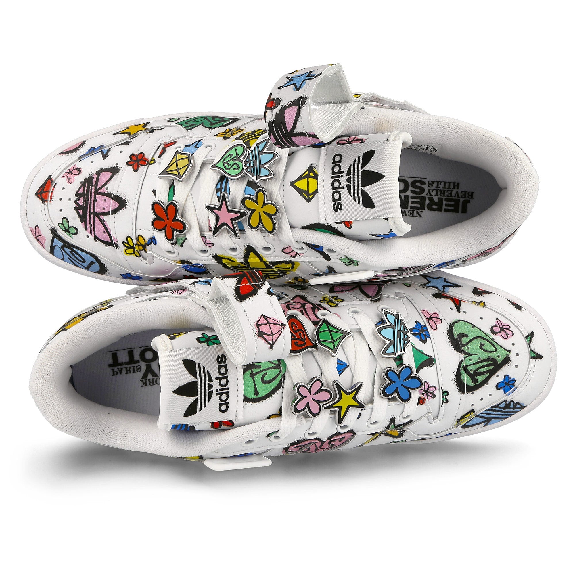 adidas Jeremy Scott x adidas Forum Low 84 Lo Mono Footwear White-Footwear White-Core Black Low Top Sneakers Detailfoto | Overkill