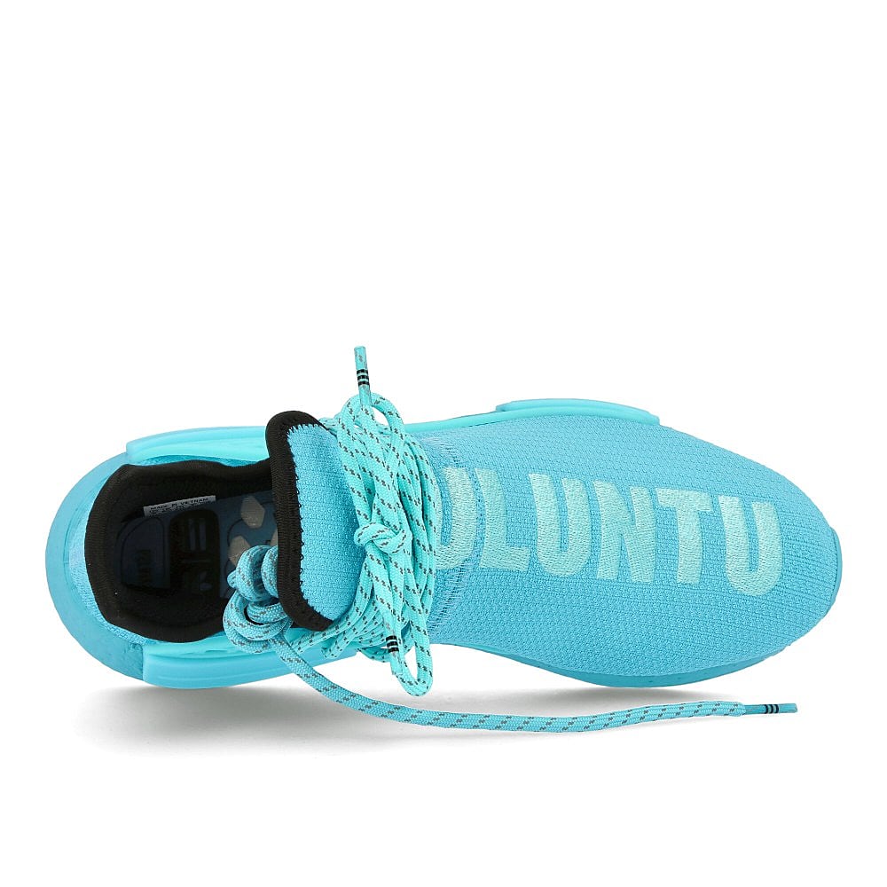 adidas Pharrell Williams x adidas HU NMD Clear Aqua-Light Aqua-Core Black Sneakers Detailfoto | Overkill