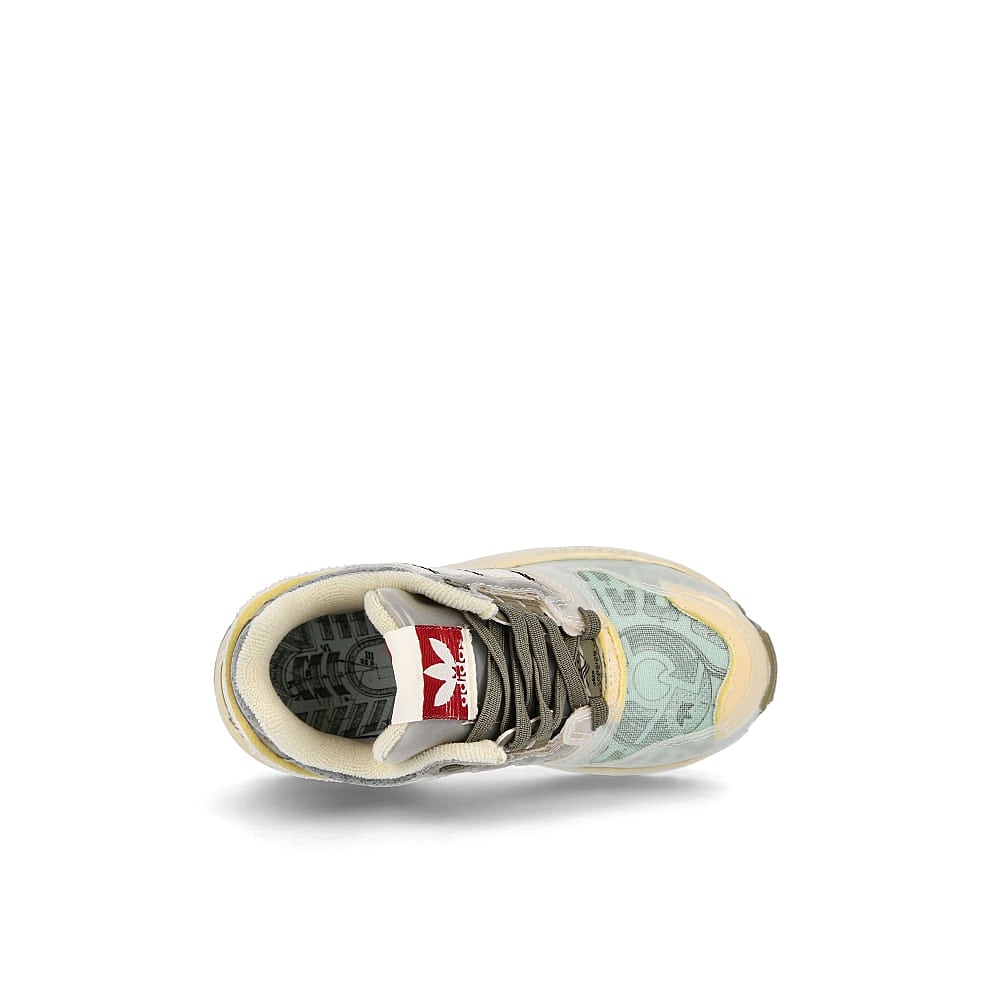 adidas zx 8000 inside out el infants Clear Brown-Chalk White-Sand Low Top Sneakers Detailfoto | Overkill