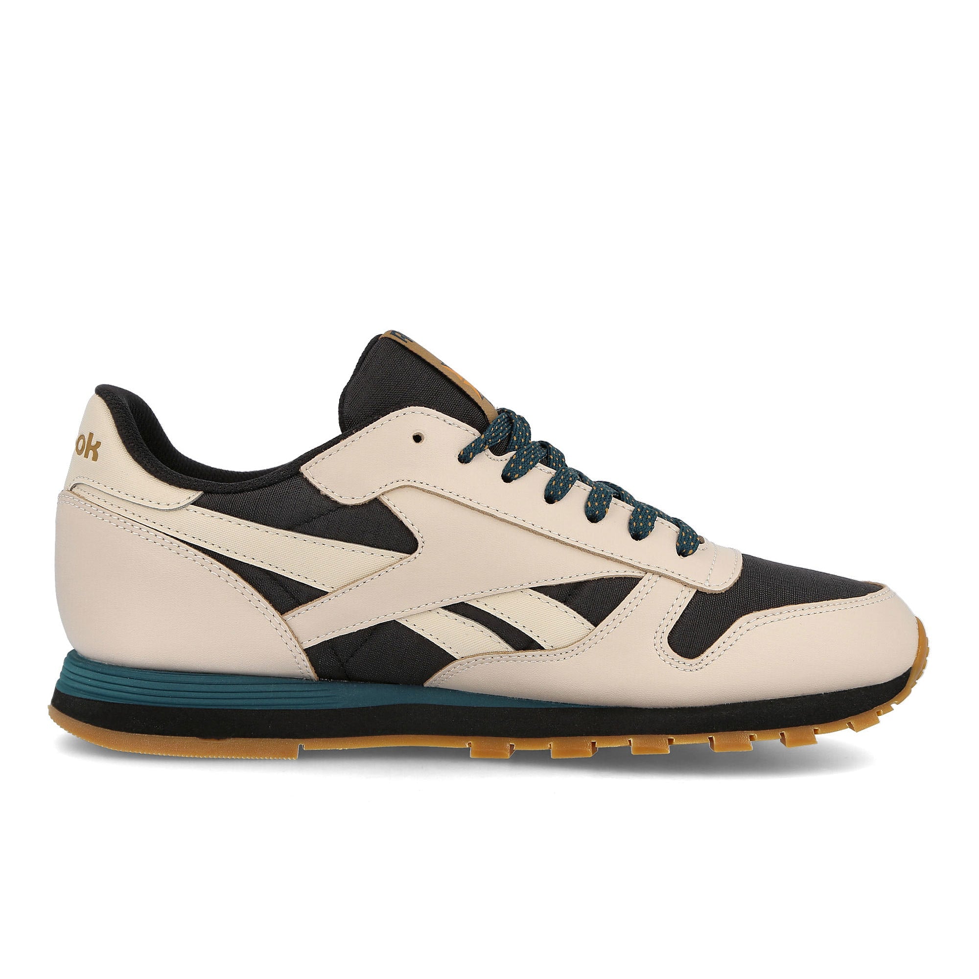 Reebok classic leather Stucco-Core Black-Midnight Pine Sneakers Silhouette | Overkill