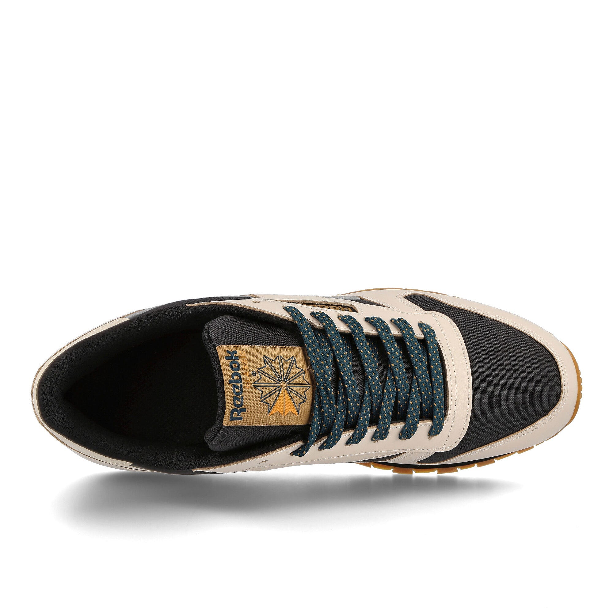 Reebok classic leather Stucco-Core Black-Midnight Pine Sneakers Detailfoto | Overkill