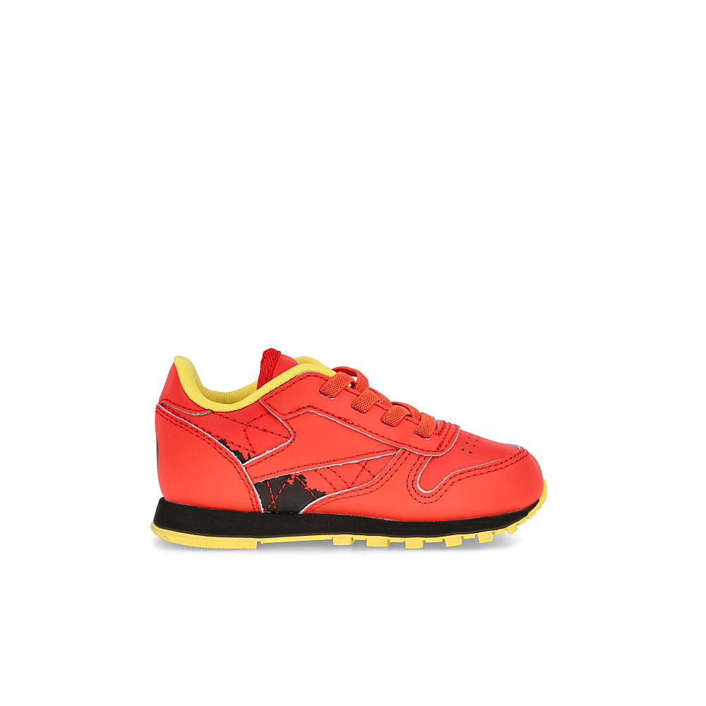 Reebok Jurassic Park x Reebok Classic Leather Infants Radiant Red / Coal / Blaze Yellow Material | Overkill