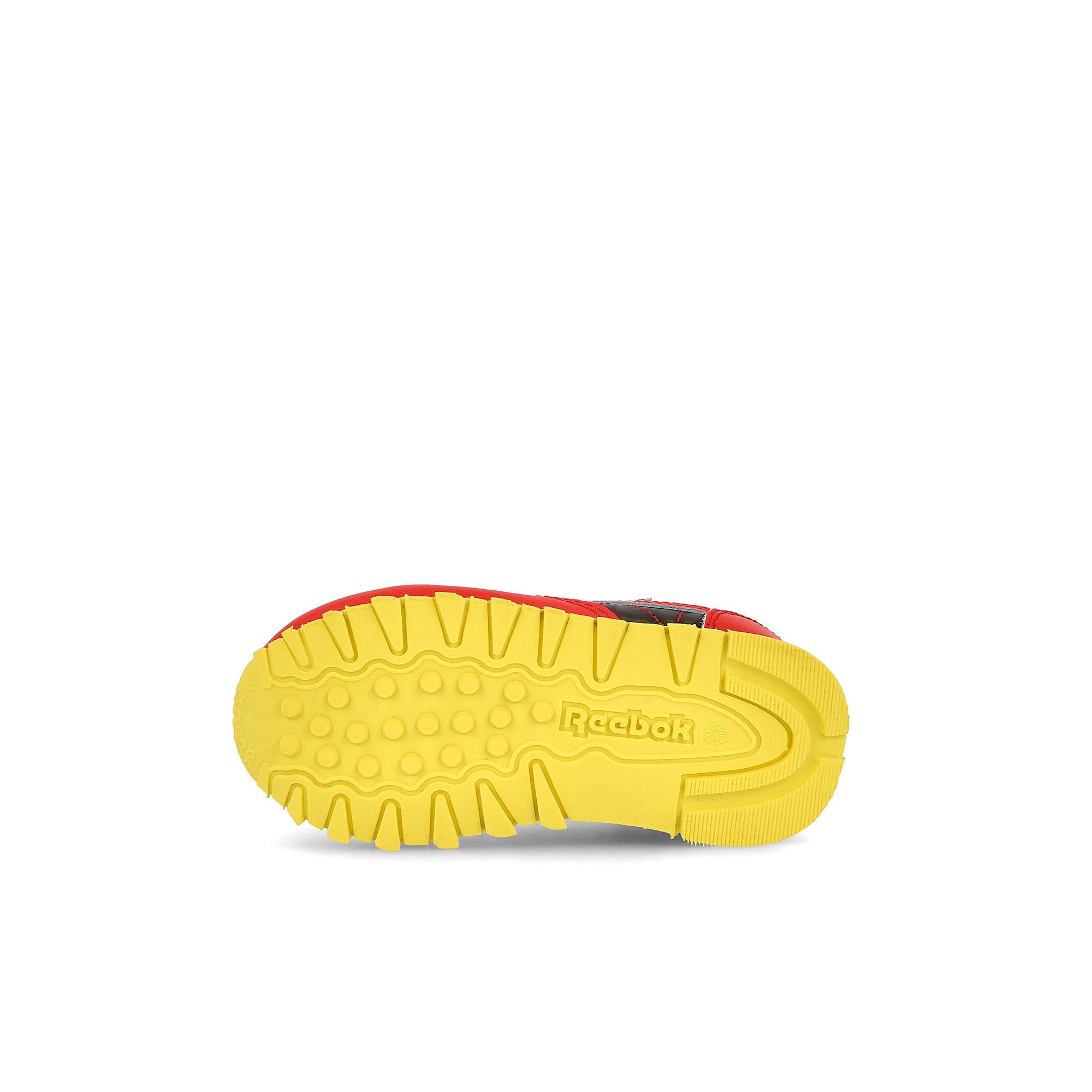 Reebok Jurassic Park x Reebok Classic Leather Infants Radiant Red / Coal / Blaze Yellow Detail view 2 | Overkill
